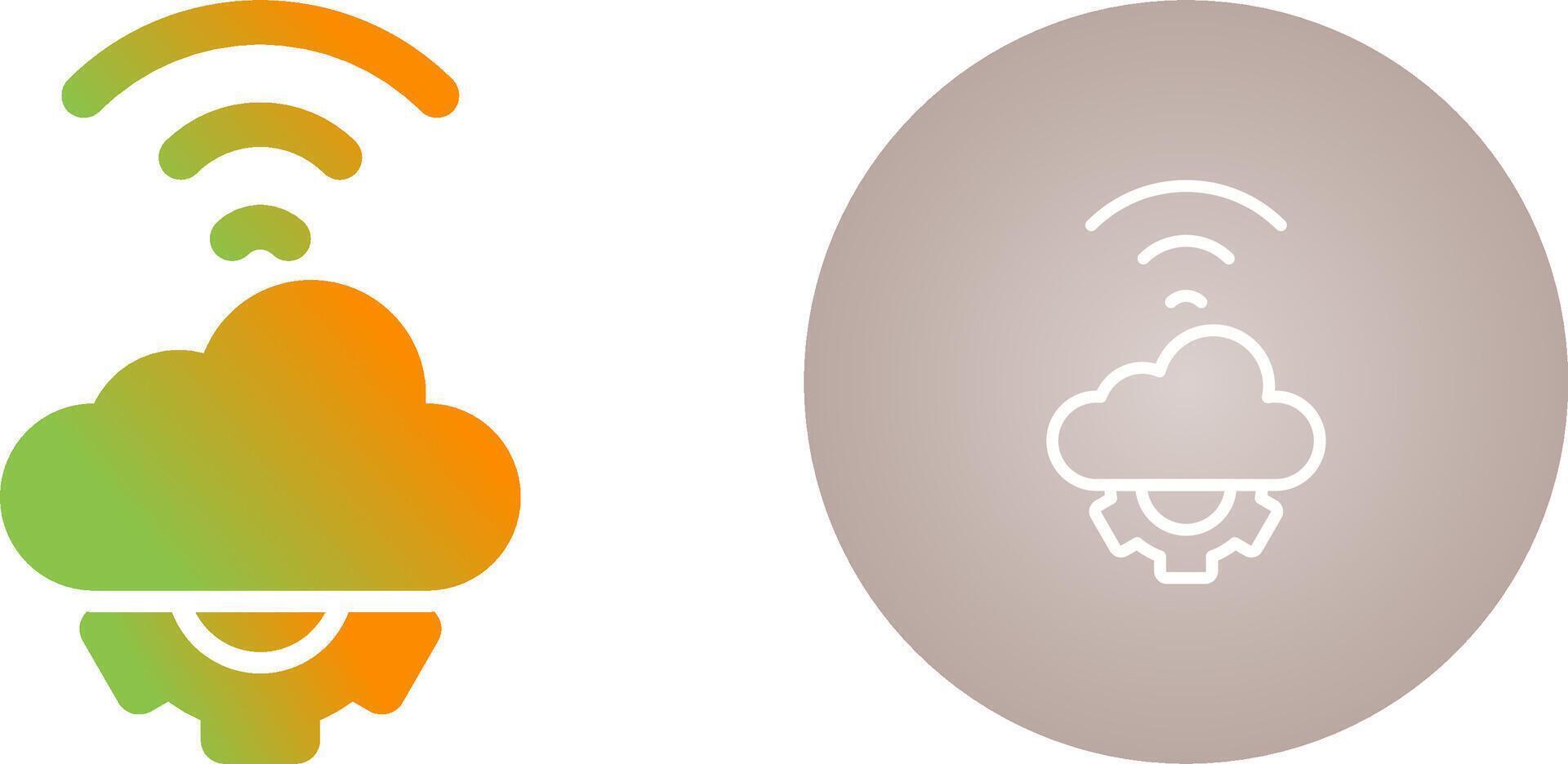 Cloud Automation Vector Icon