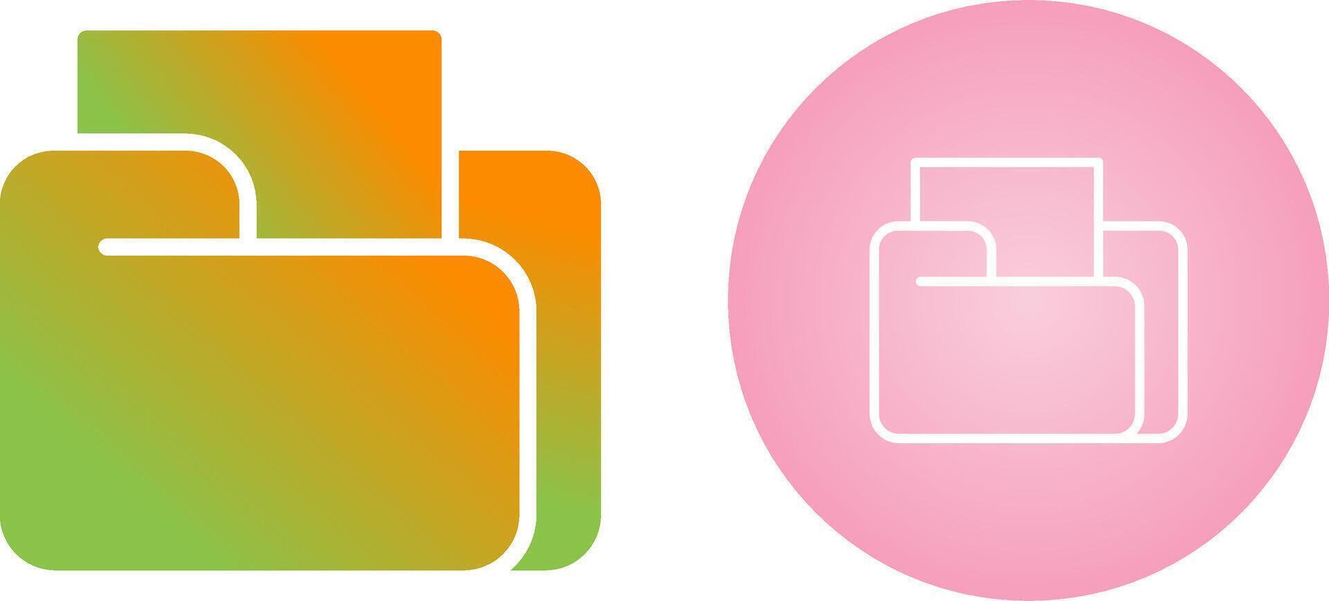 Unique Two Icons Set vector