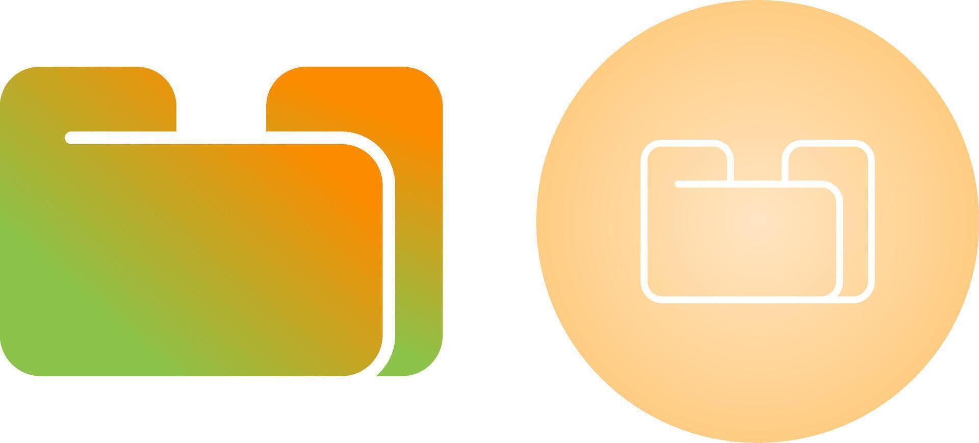 Unique Two Icons Set vector