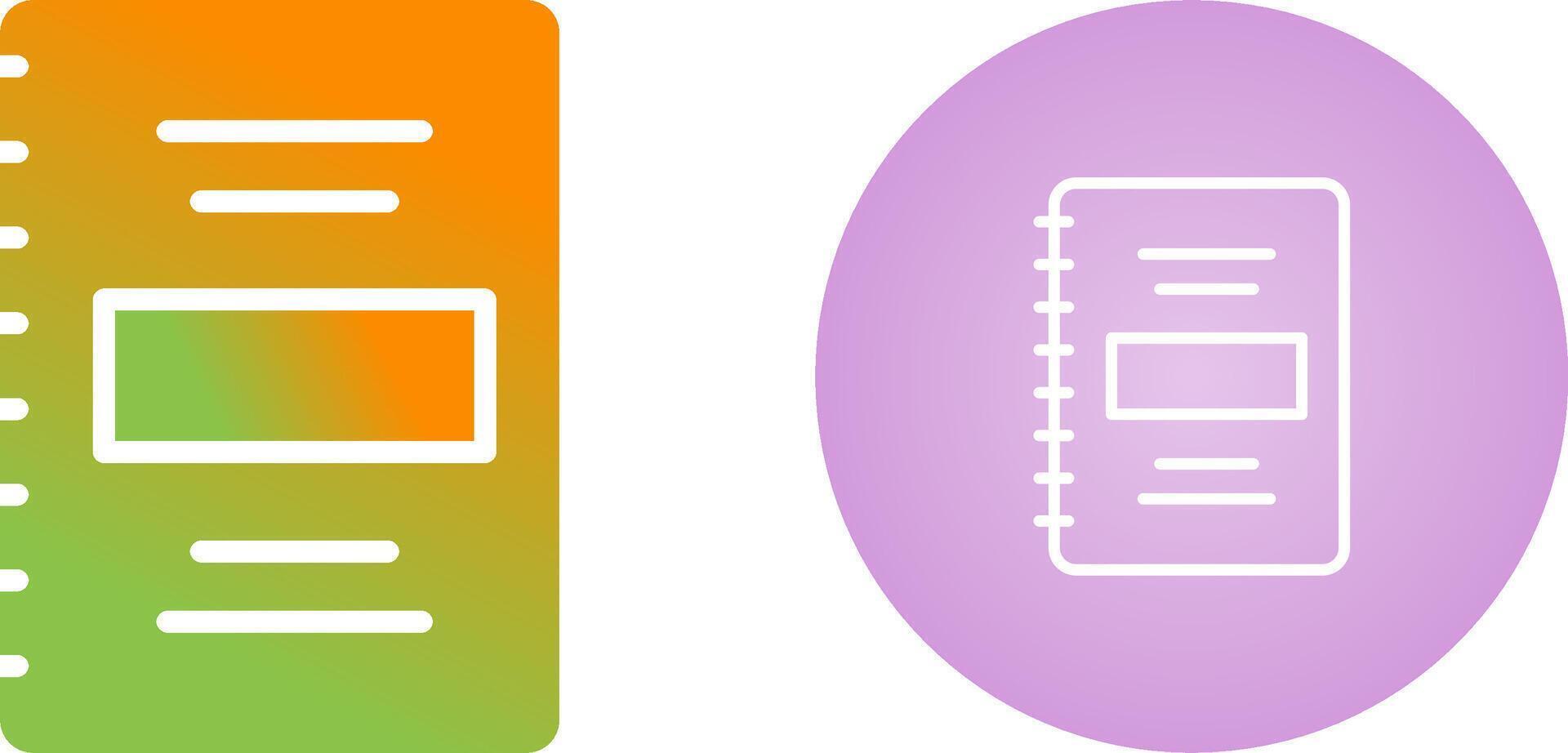 Notebook Vector Icon