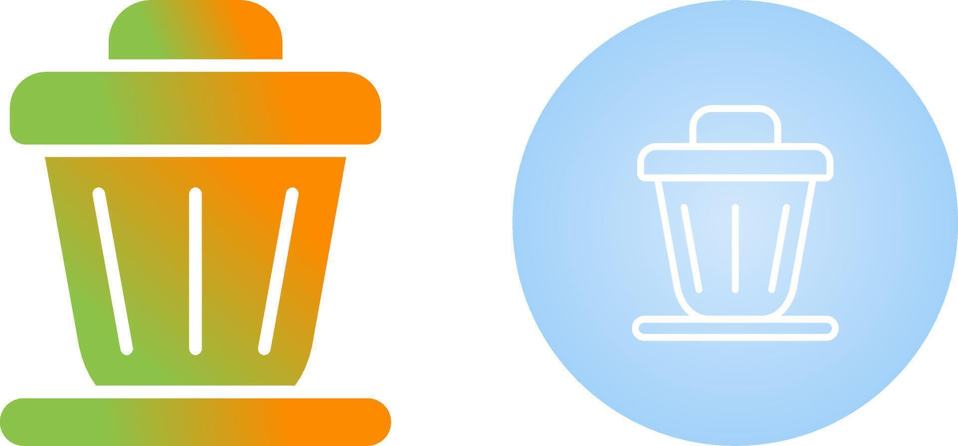 Trash bin Vector Icon