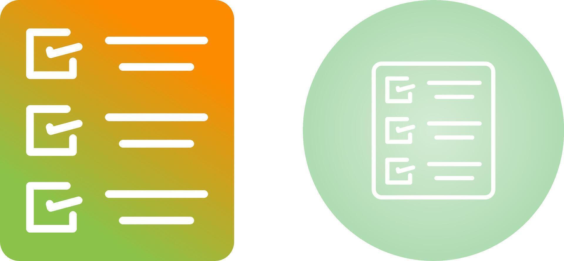 Task list Vector Icon