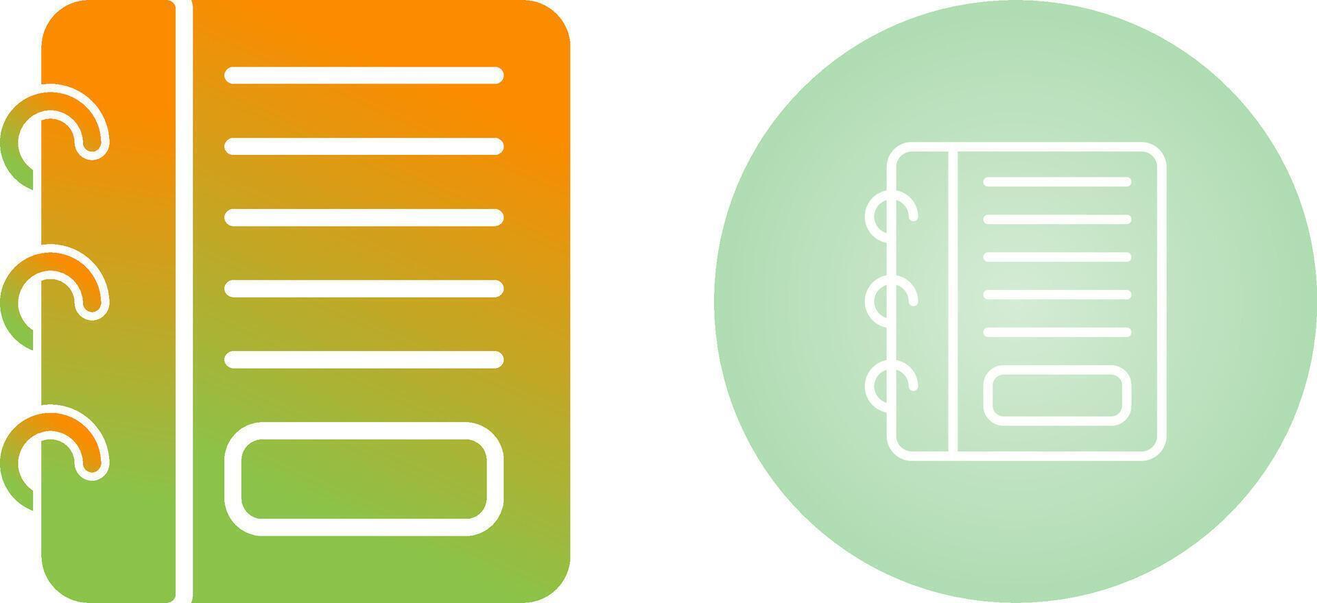 Notepad Vector Icon