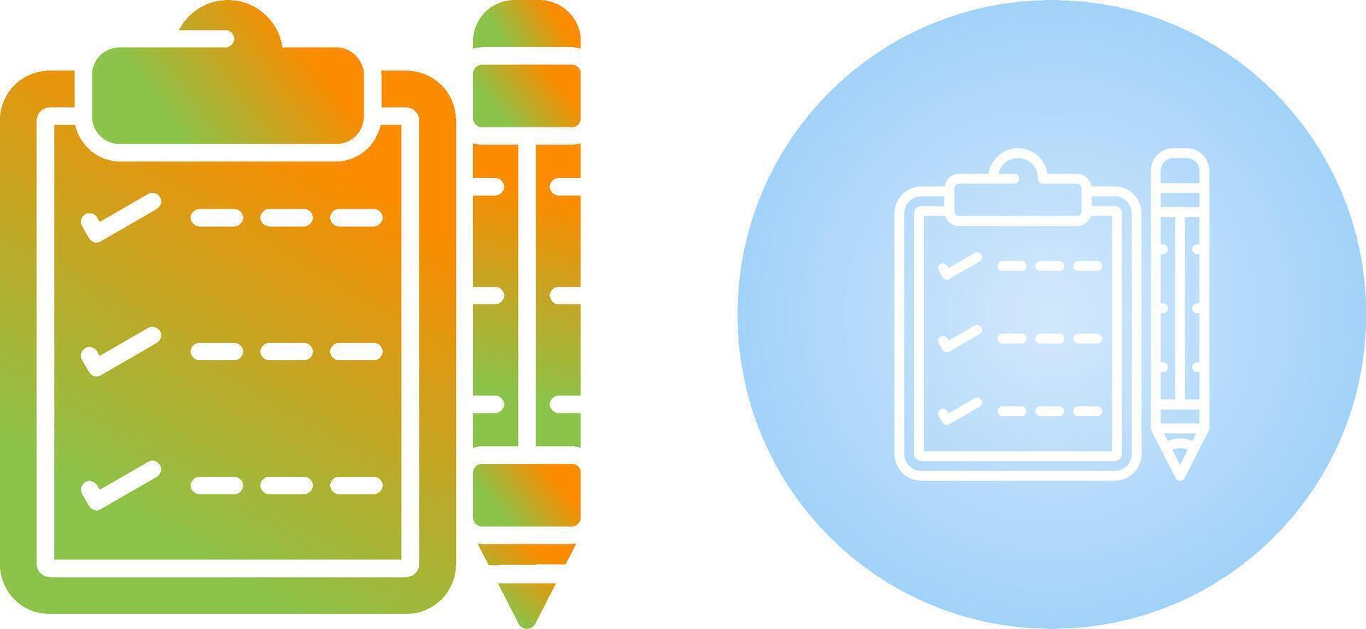 Writing pad Vector Icon