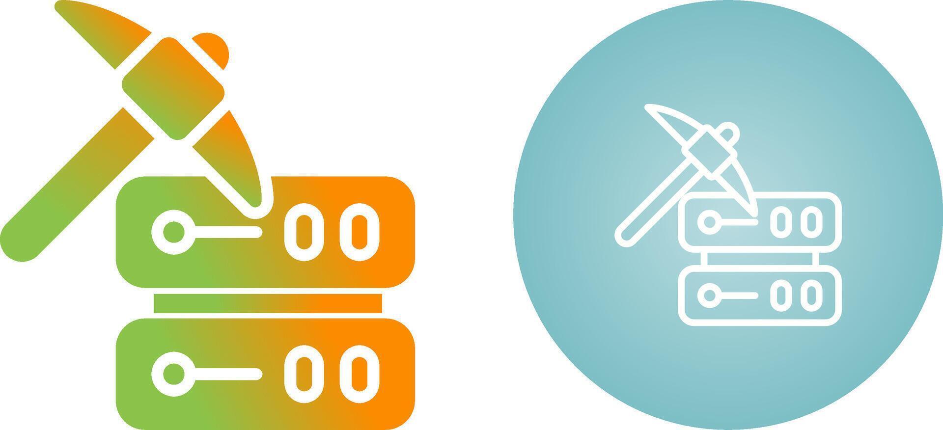 Data Mining Vector Icon