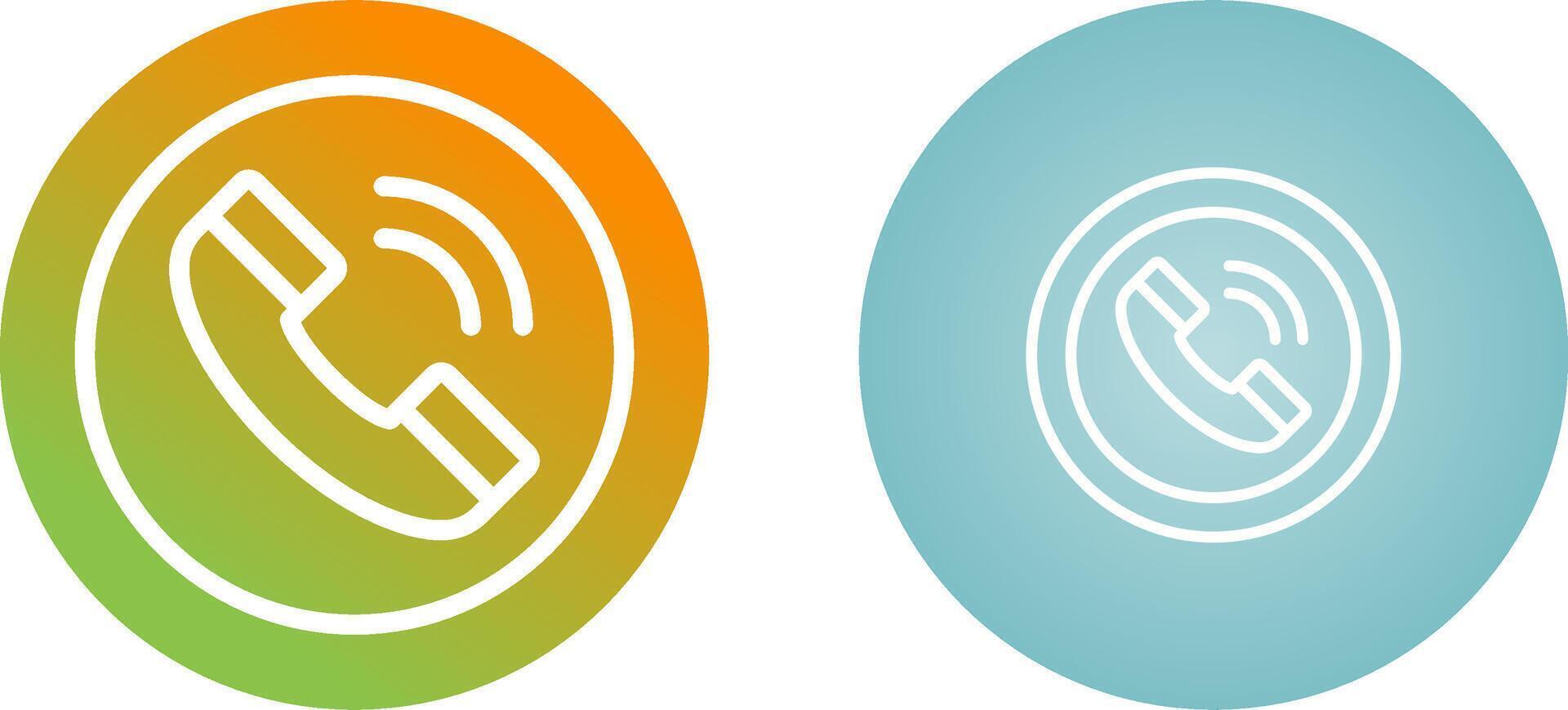 Circle Phone Vector Icon
