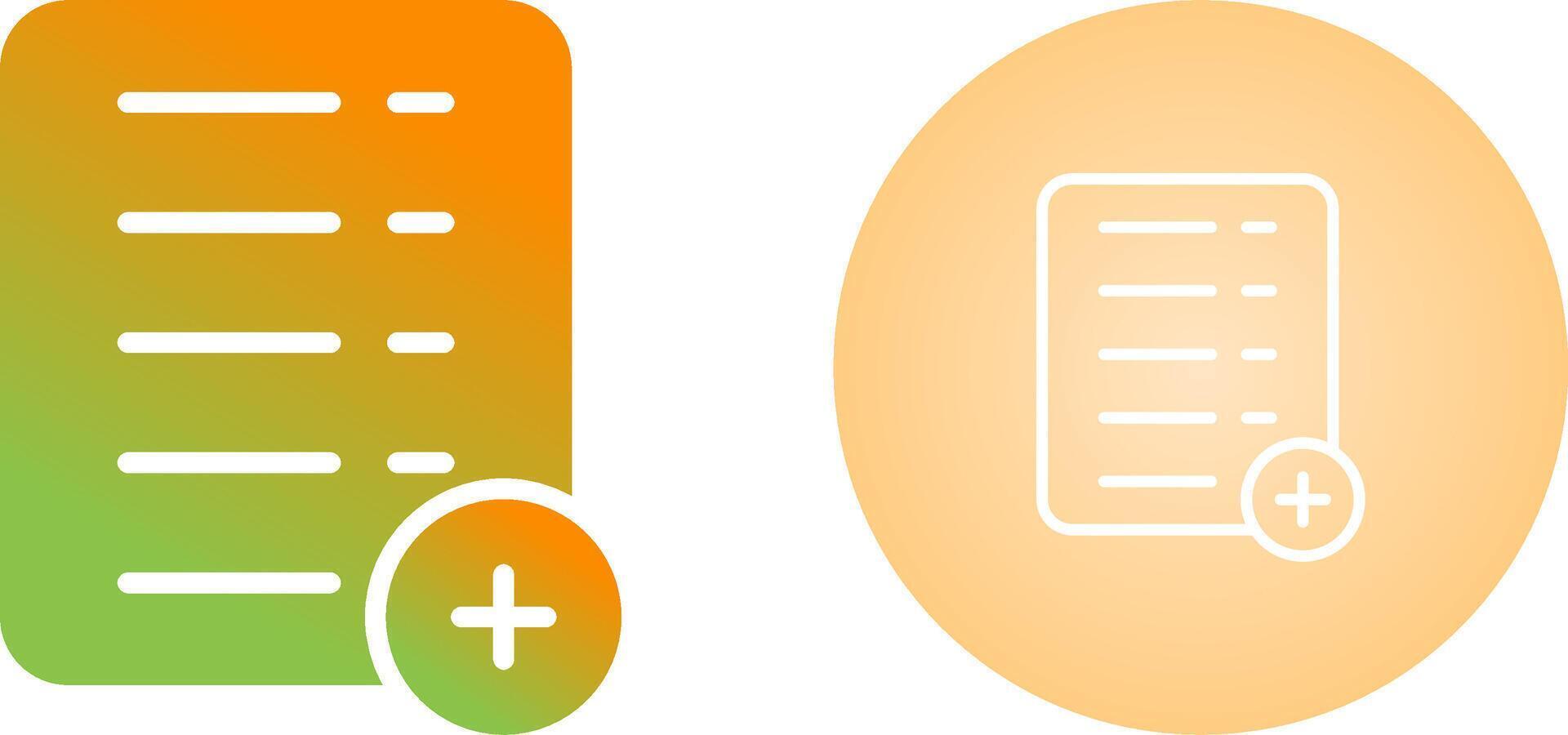 Add Document Vector Icon