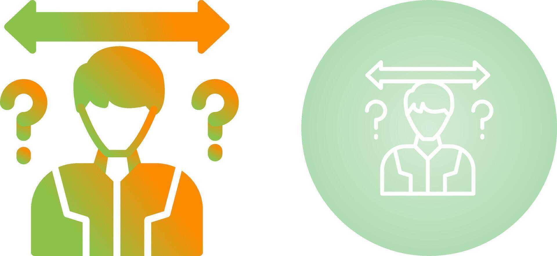 Uncertainty Vector Icon