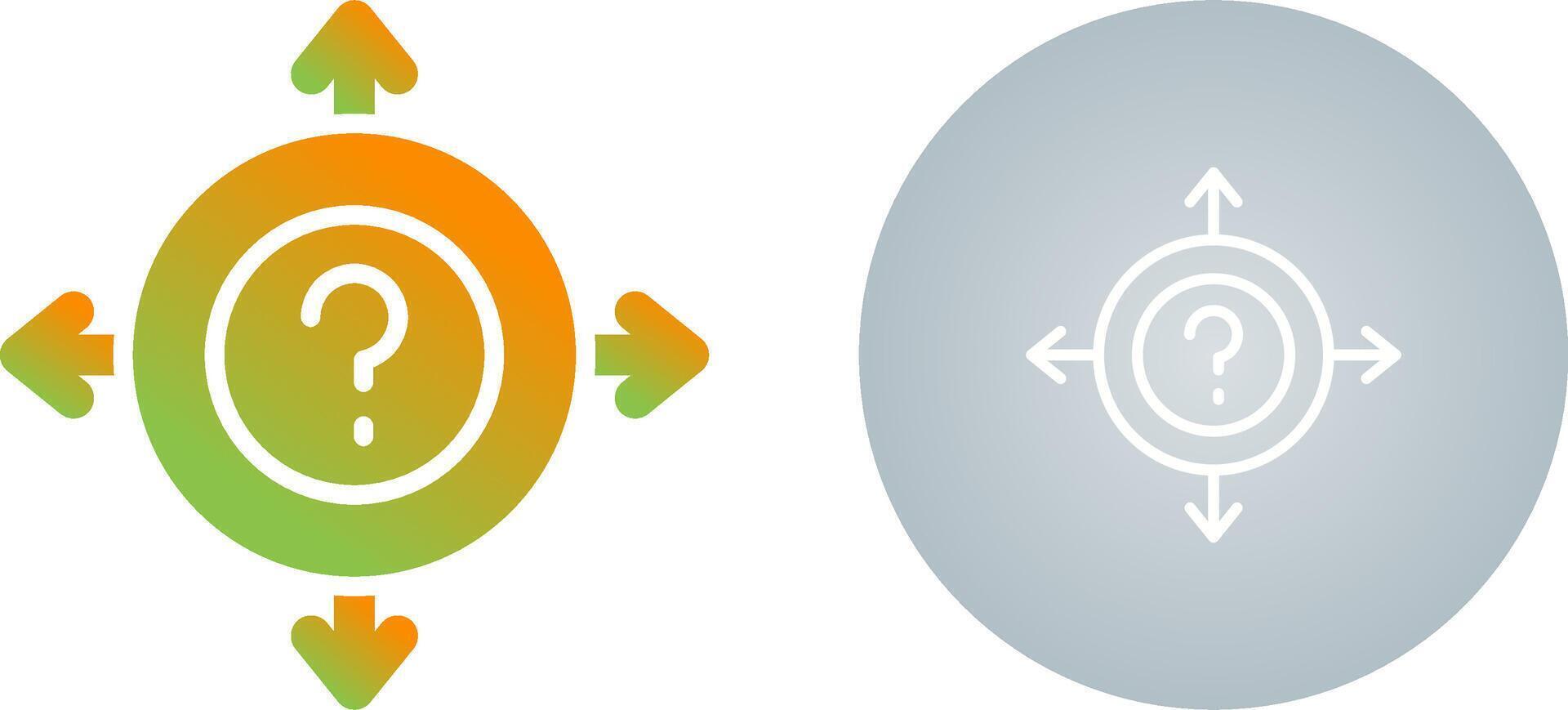 Uncertainty Vector Icon