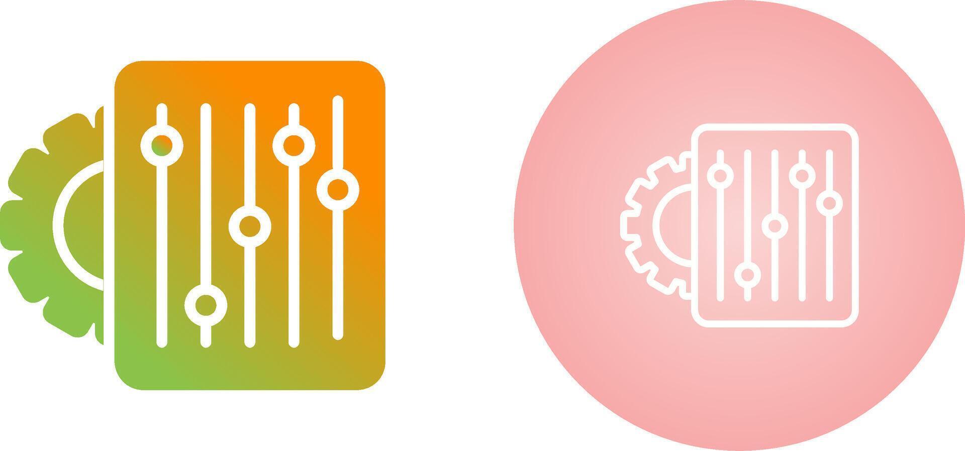 icono de vector de configuración