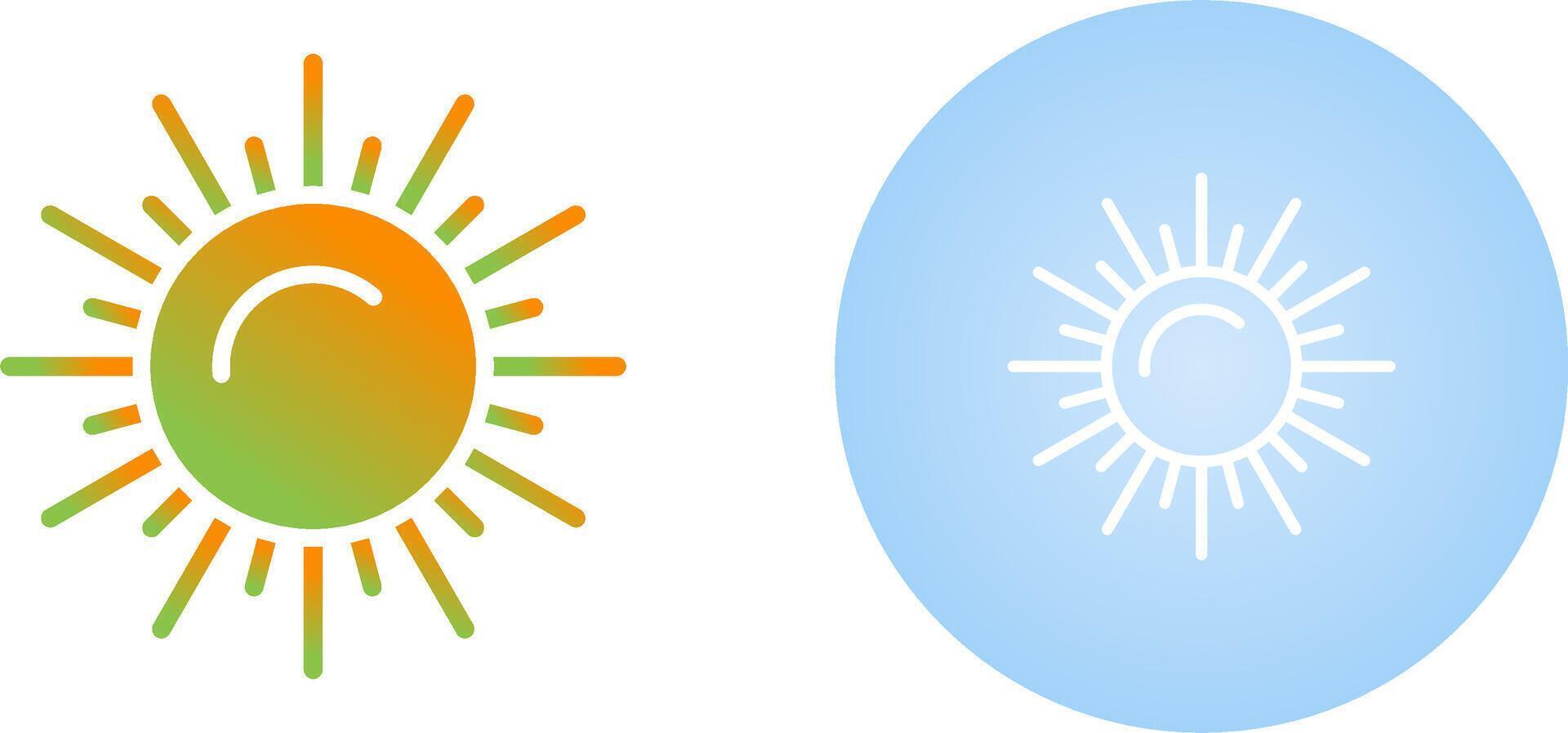 icono de vector de sol