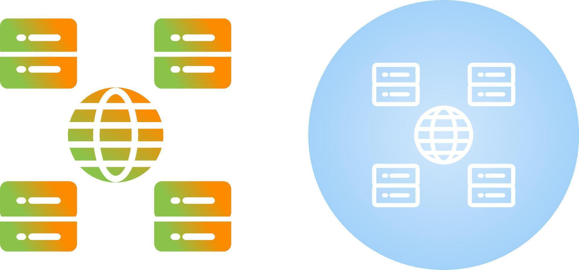 Content Delivery Network Vector Icon
