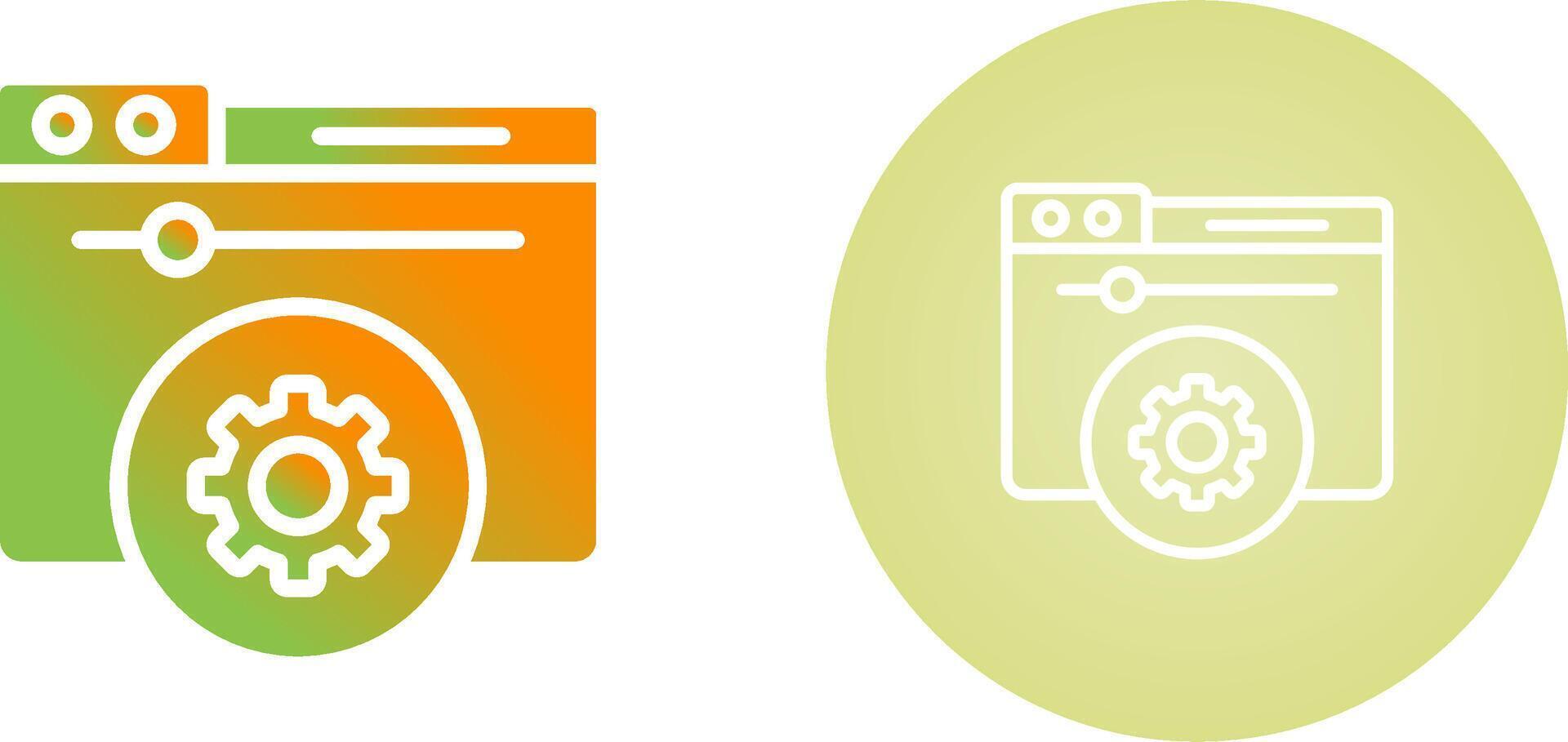 Hosting Control Panel Vector Icon