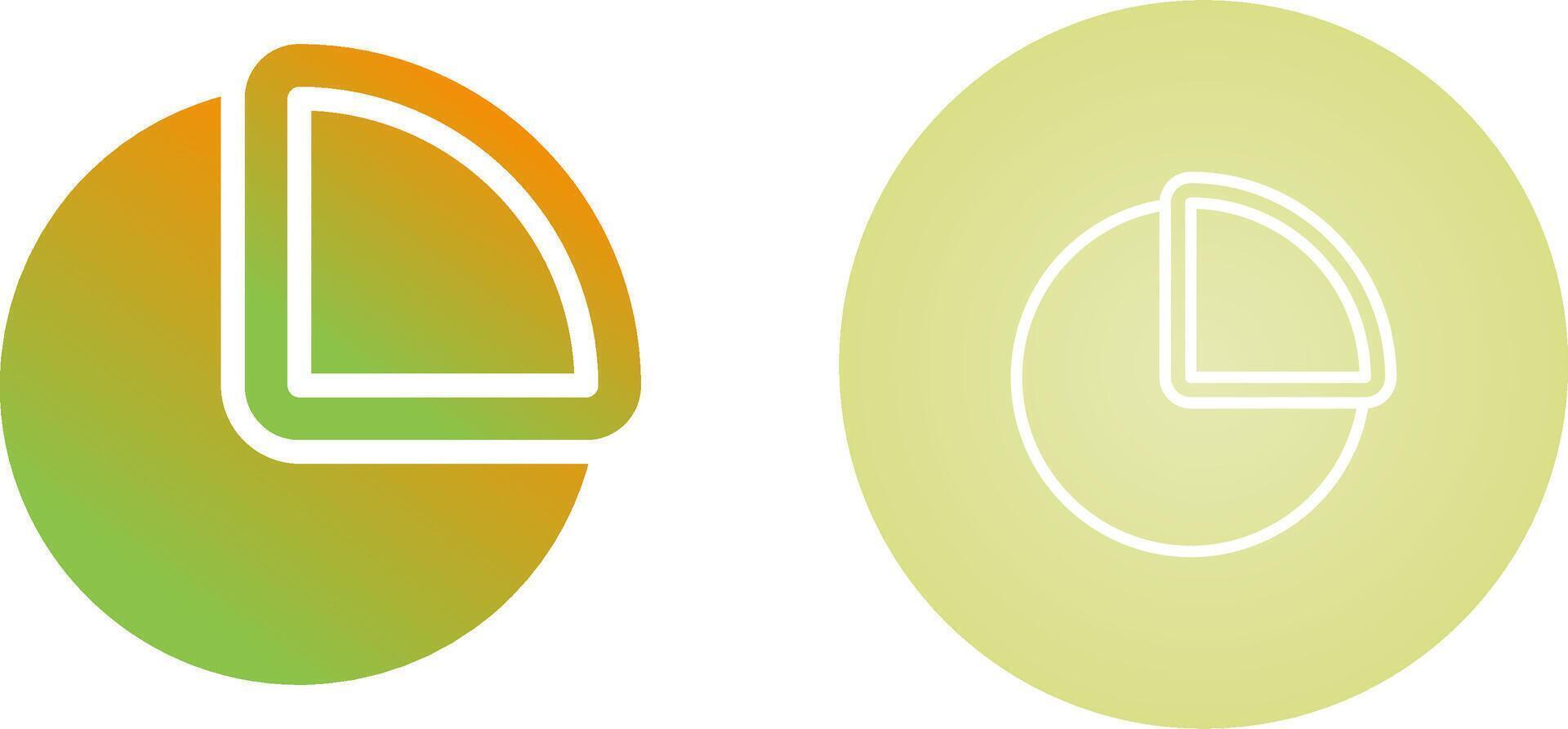 icono de vector de gráfico circular