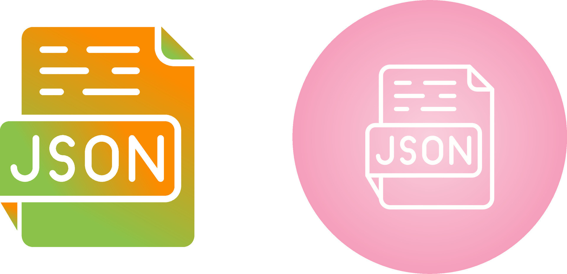 JSON Vector Icon 40608675 Vector Art at Vecteezy