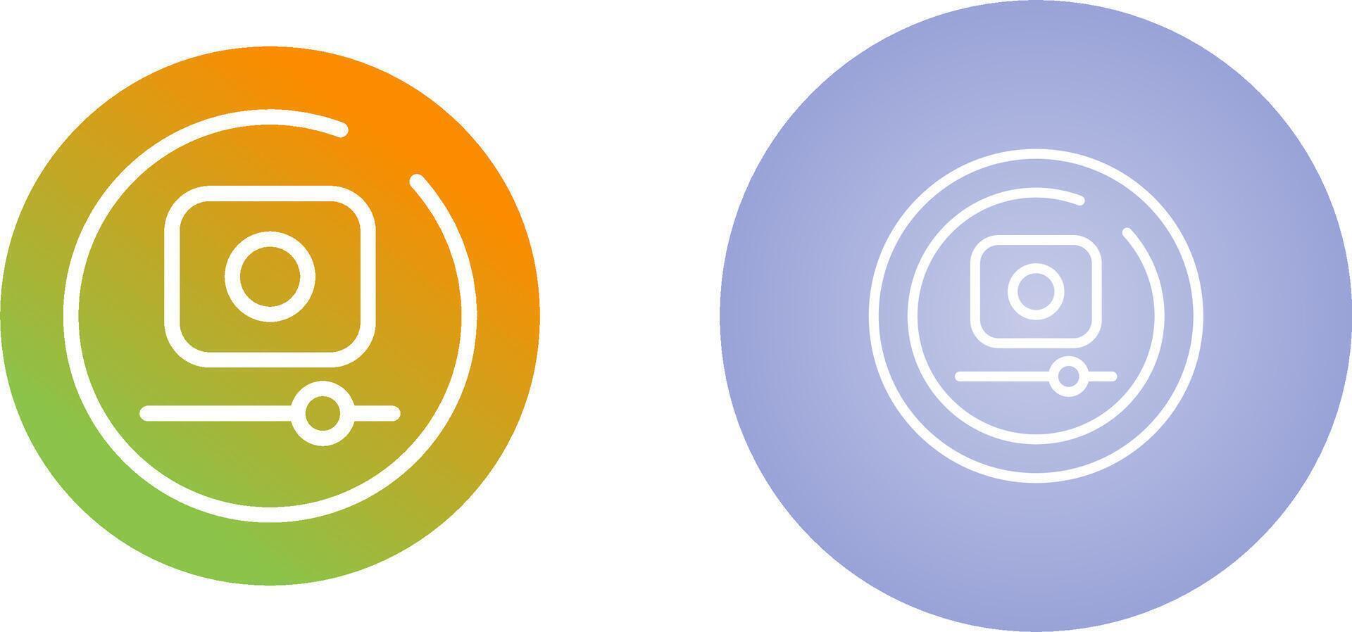 Video Record Circle Vector Icon