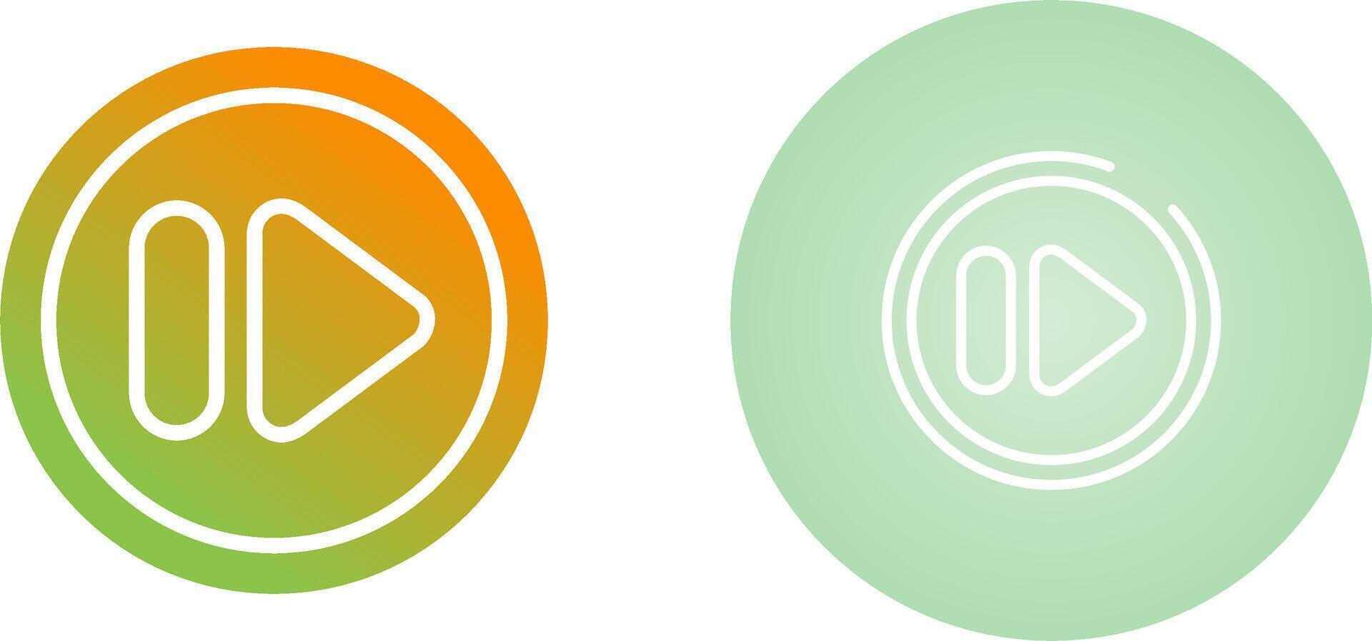 Fast Forward Button Vector Icon