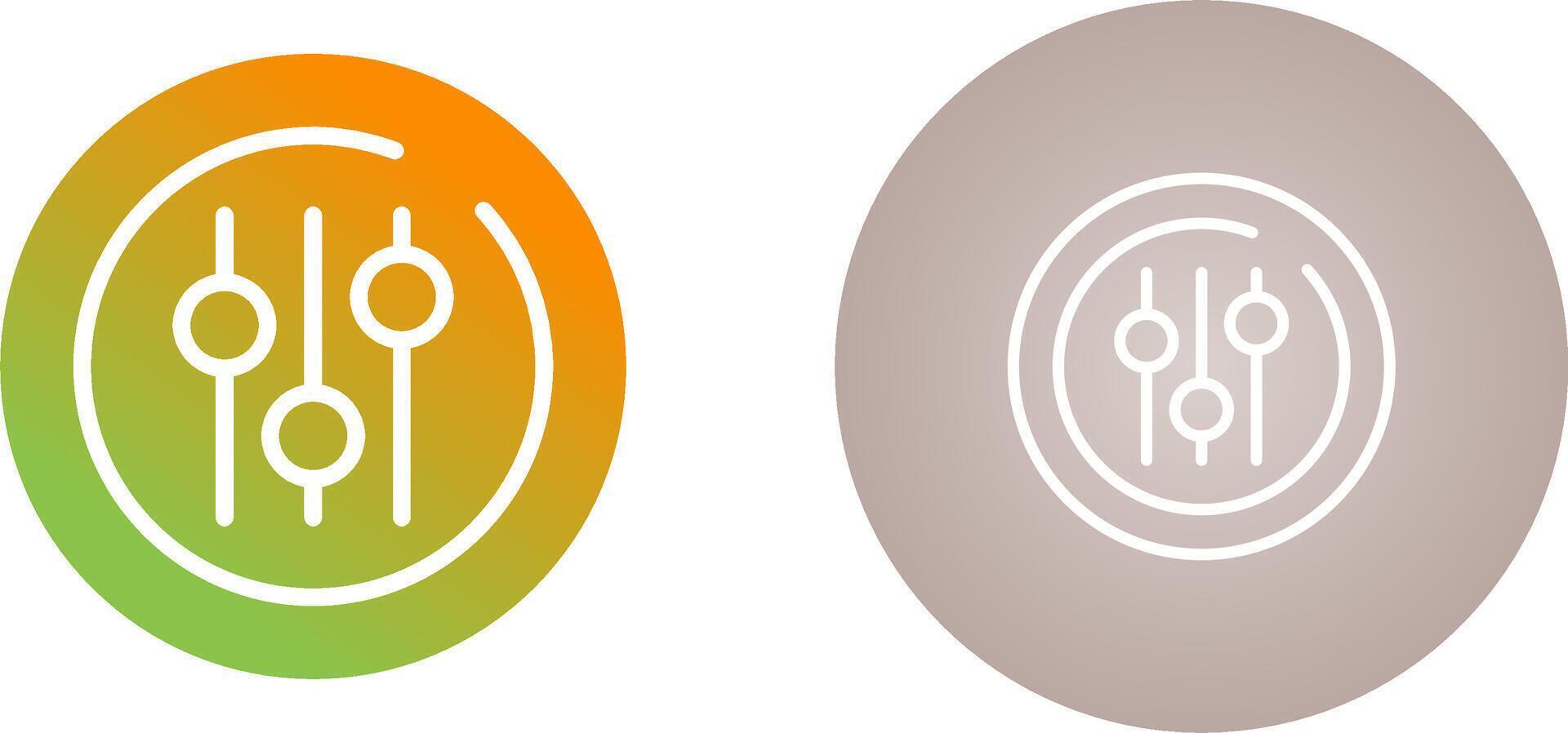 Audio Equalizer Circle Vector Icon