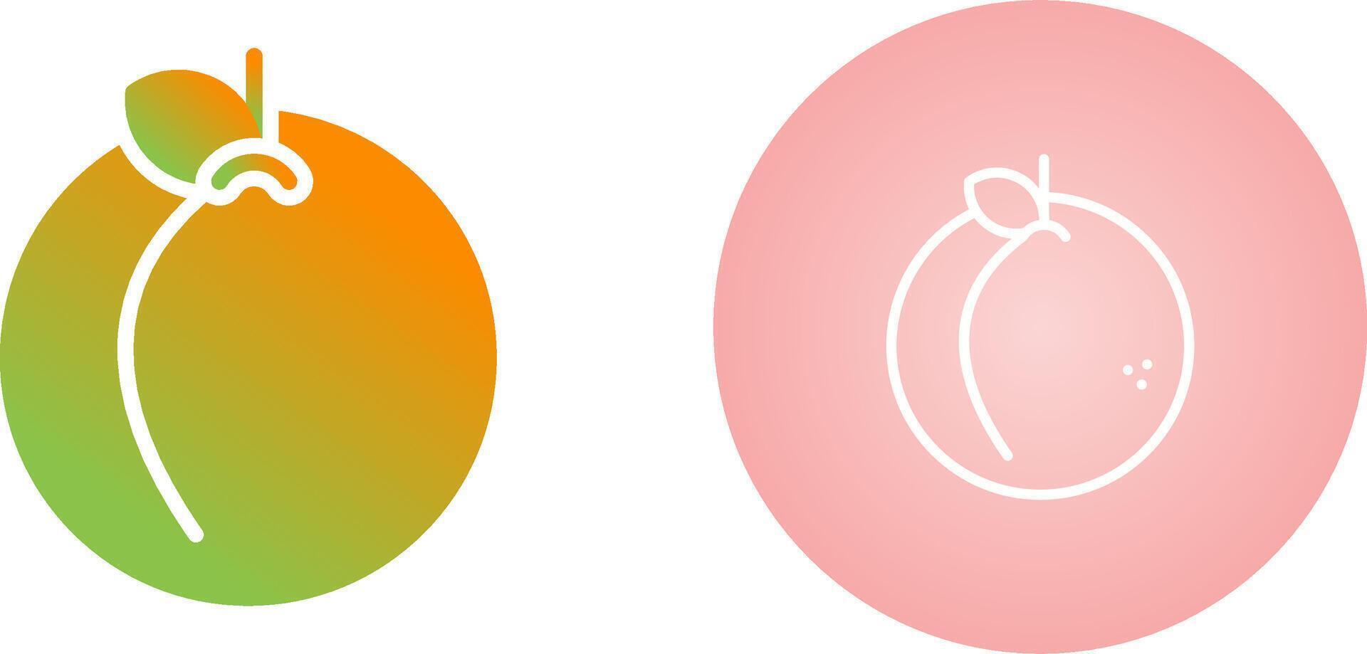 Peach Vector Icon