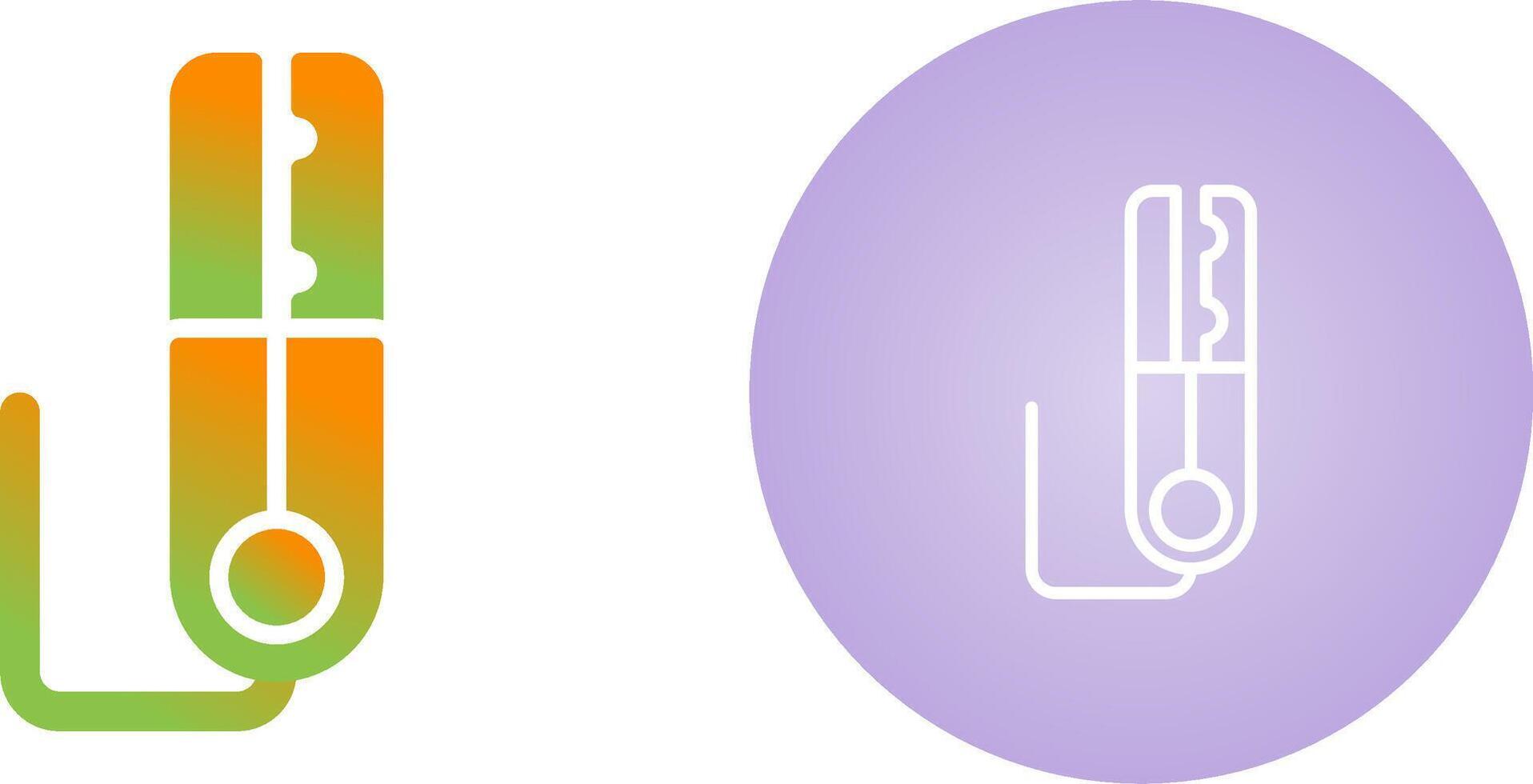 Grounding Clamp Vector Icon