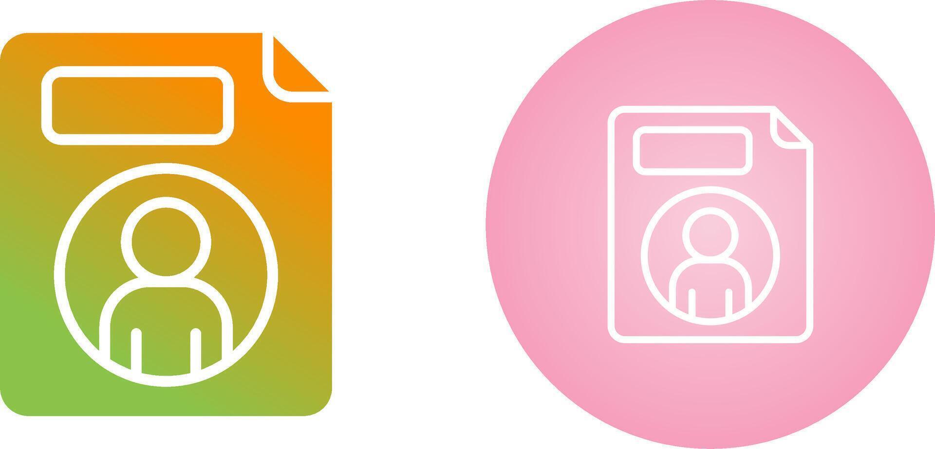 Personal File Vector Icon