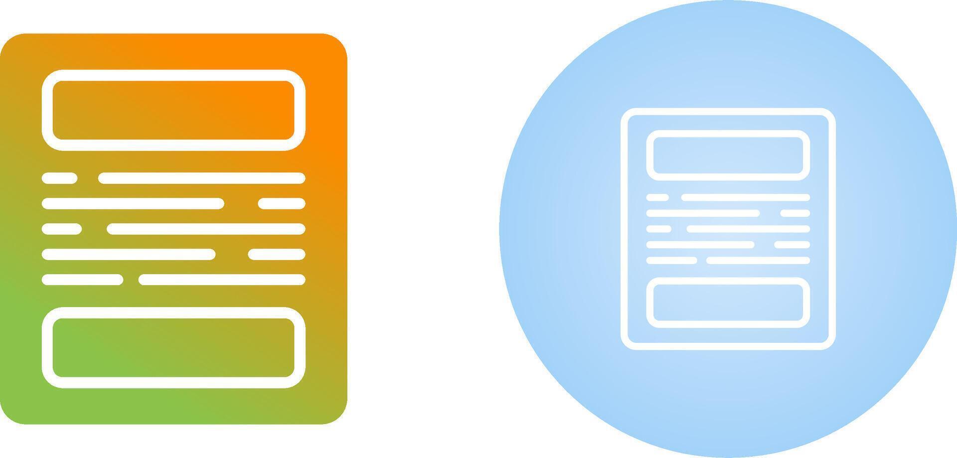 Document Vector Icon