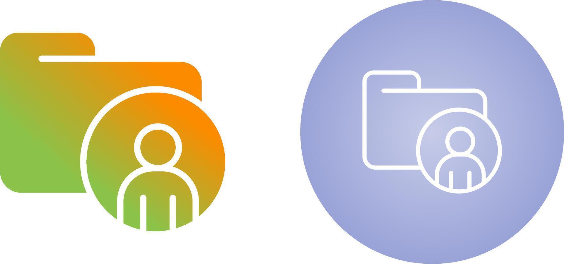 Personal Folder Vector Icon