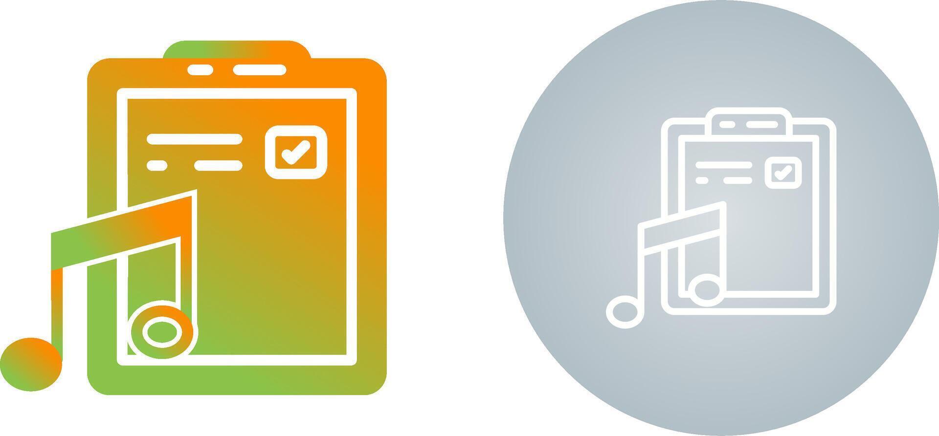 Music File Vector Icon