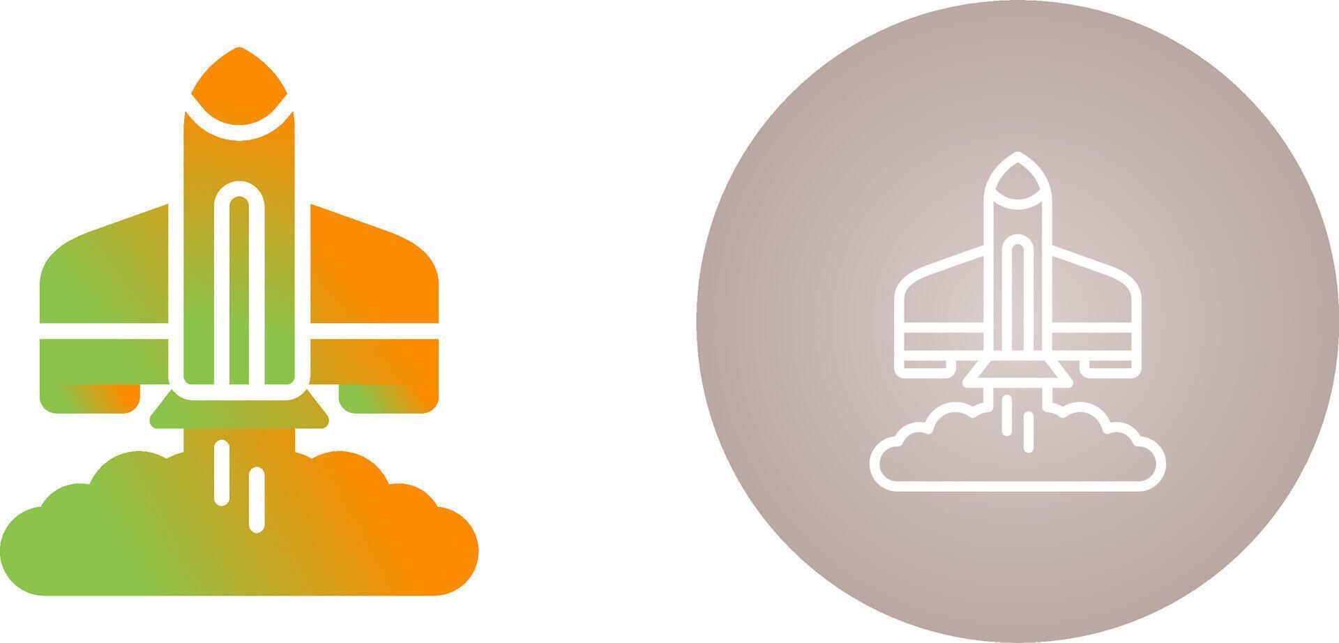 Rocket Launch Vector Icon