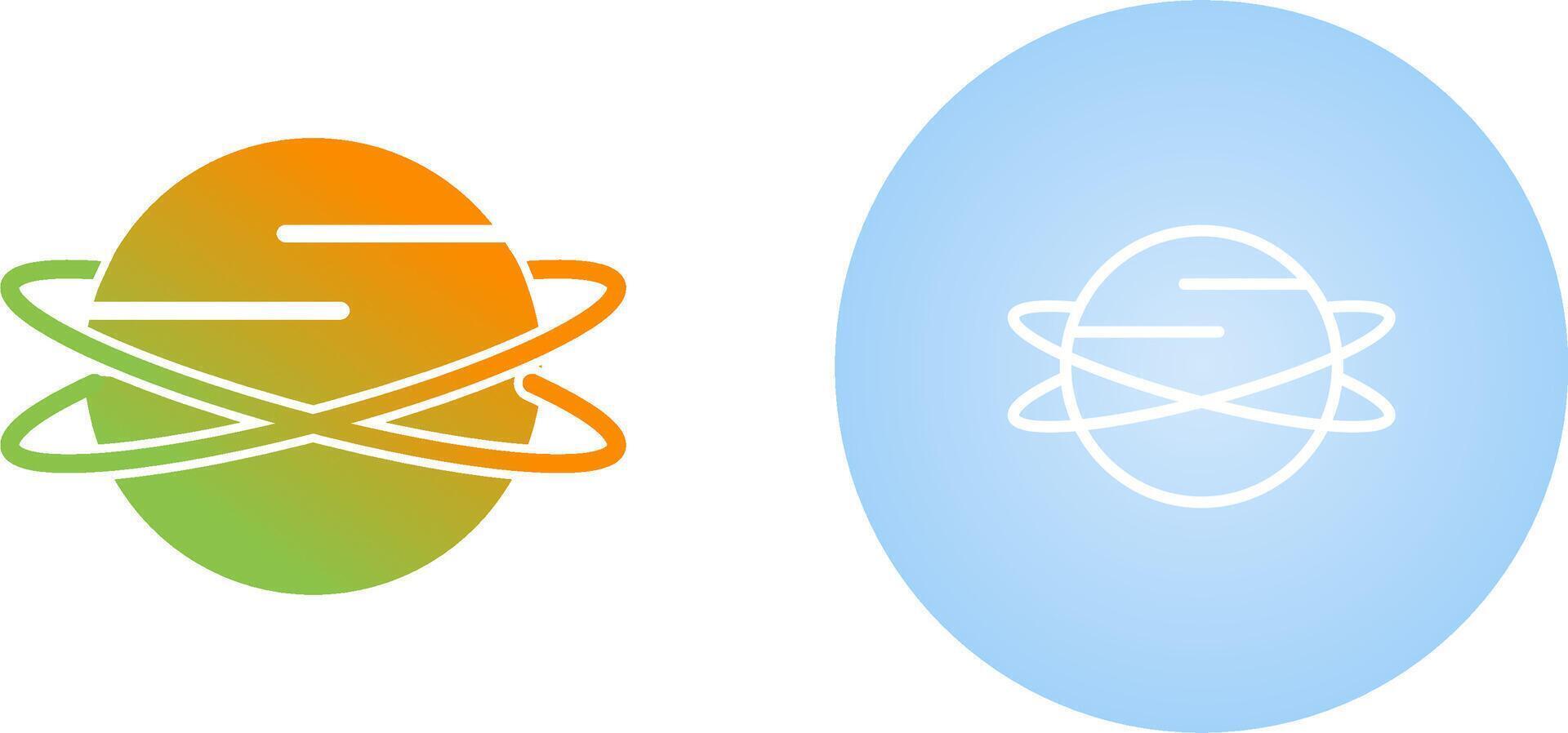 icono de vector de planeta