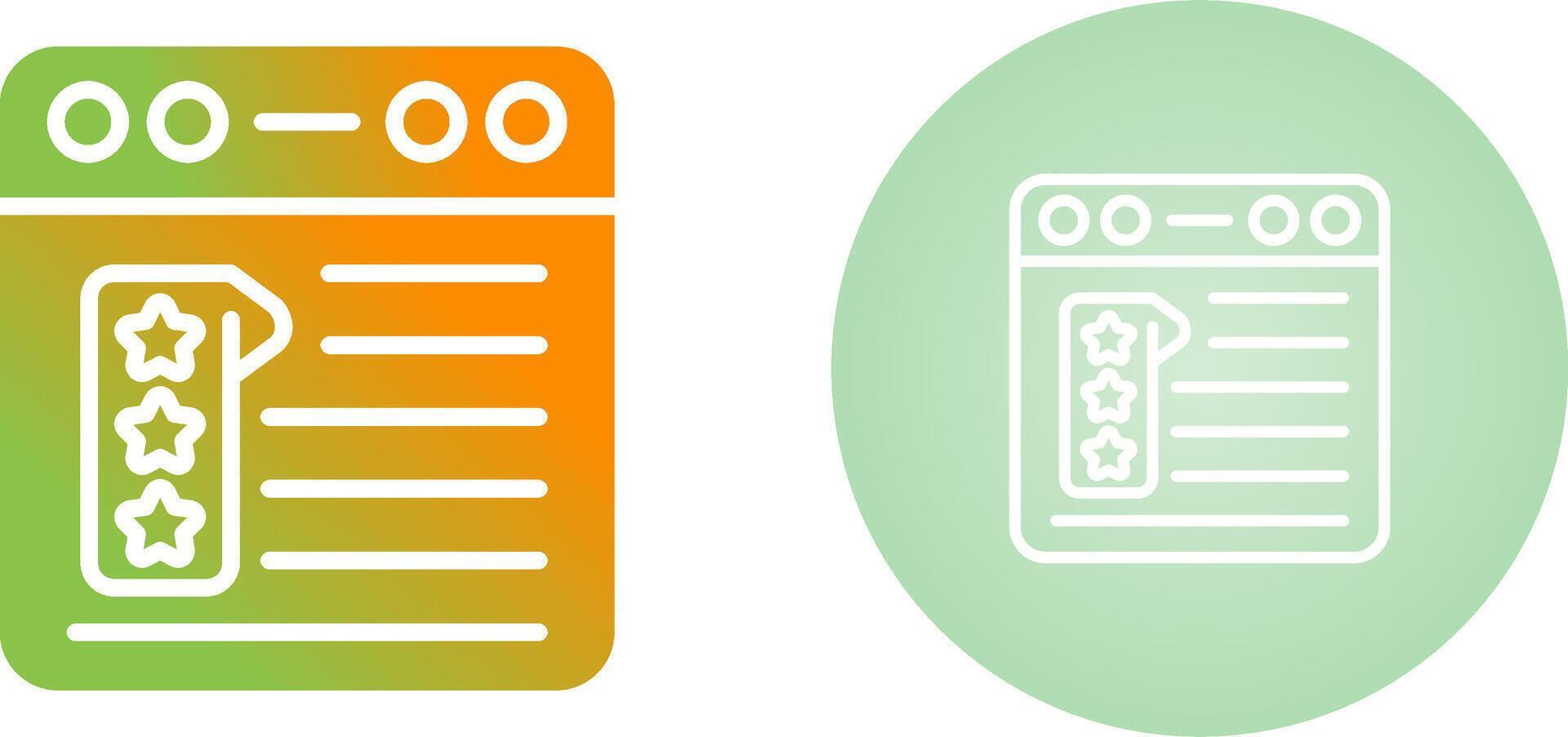 Review Vector Icon