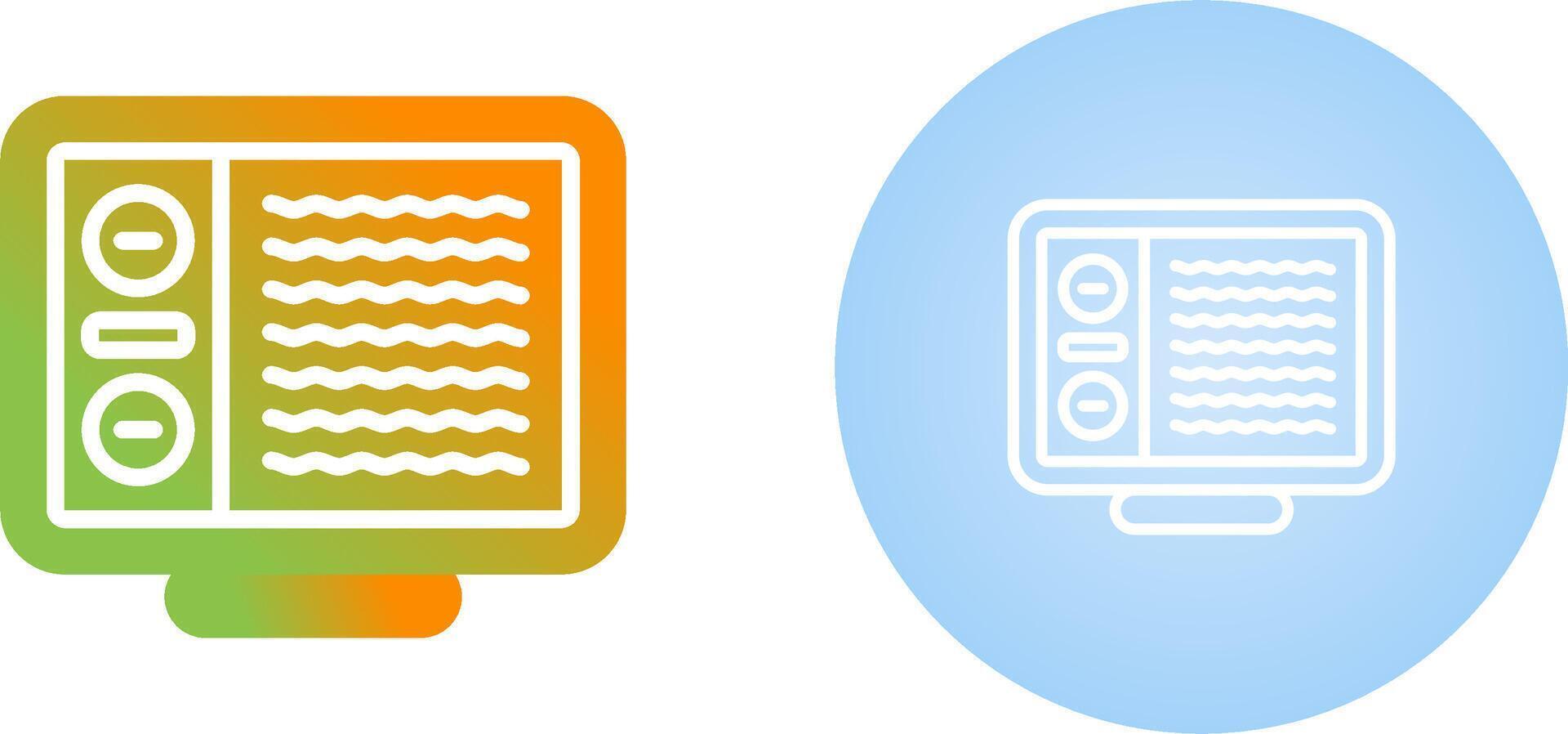 Desktop Computer Vector Icon