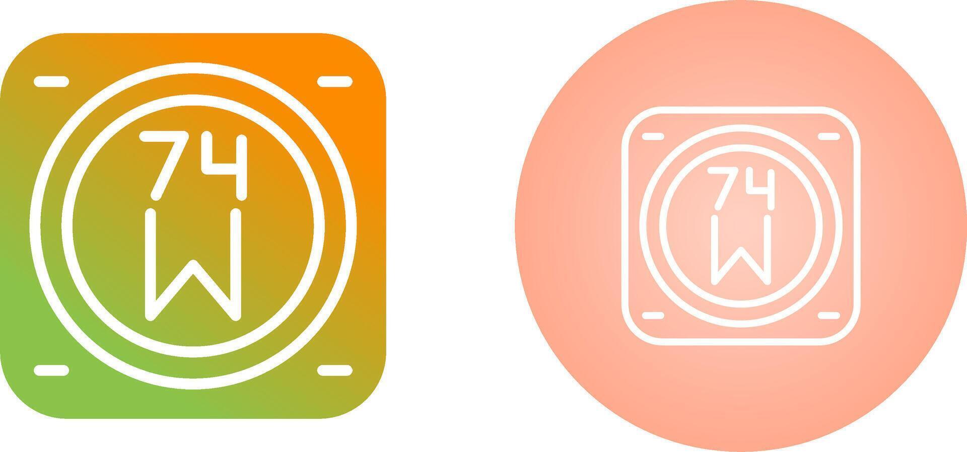 Unique Two Icons Set vector