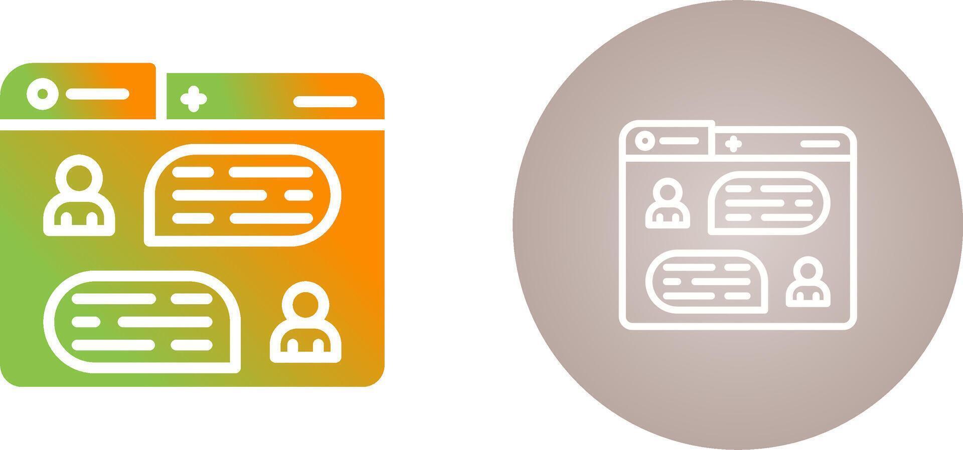 Messaging Vector Icon