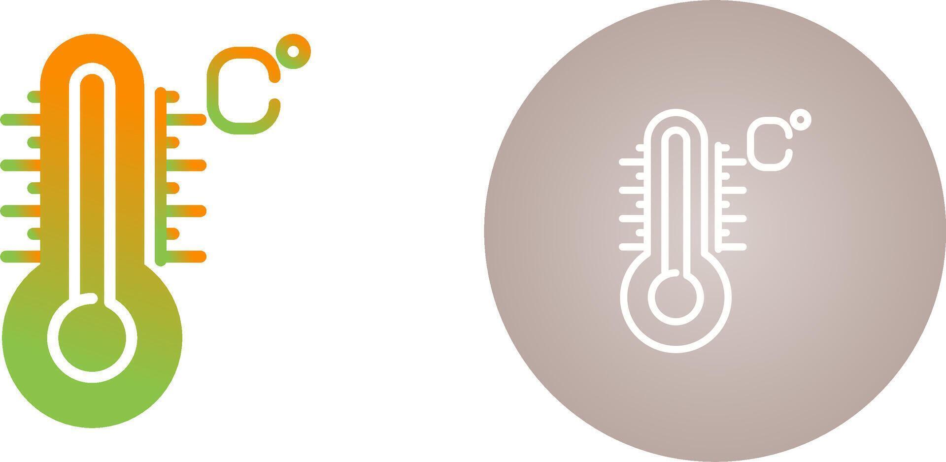 icono de vector de temperatura