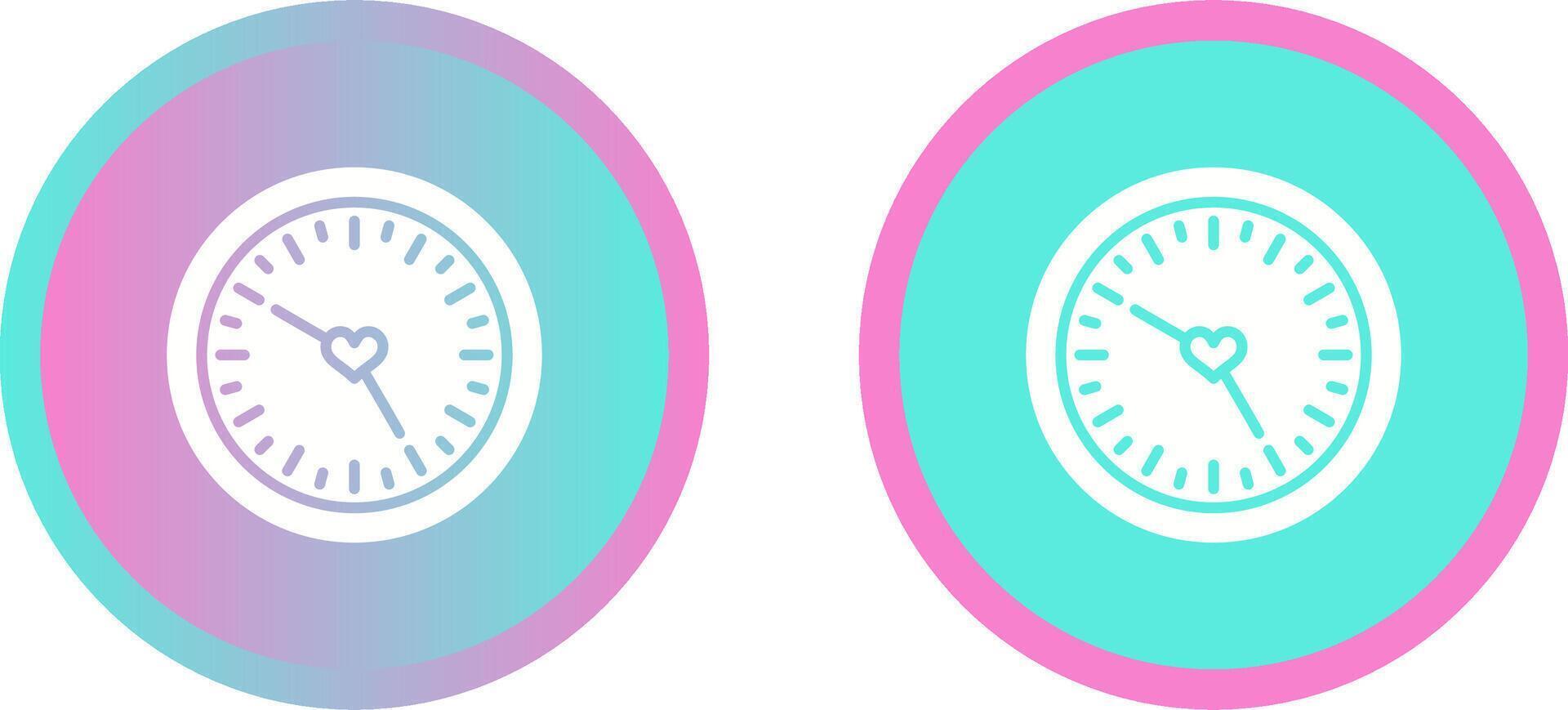 Love clock Vector Icon