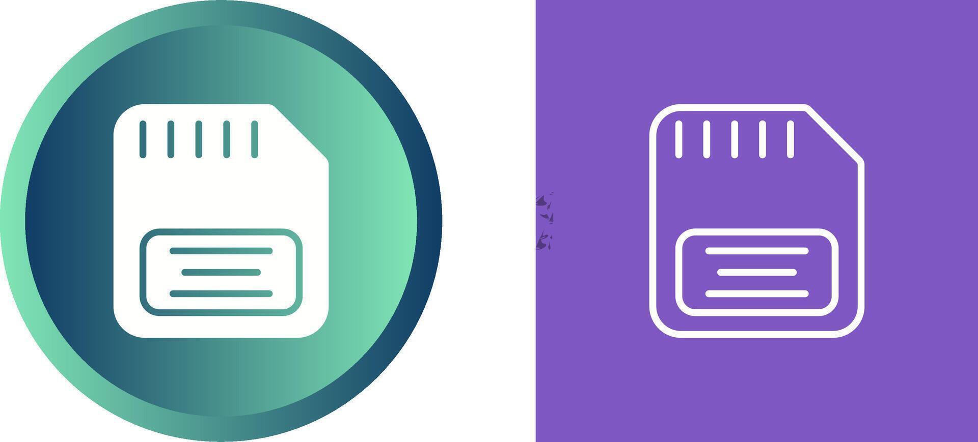Memory Card Vector Icon