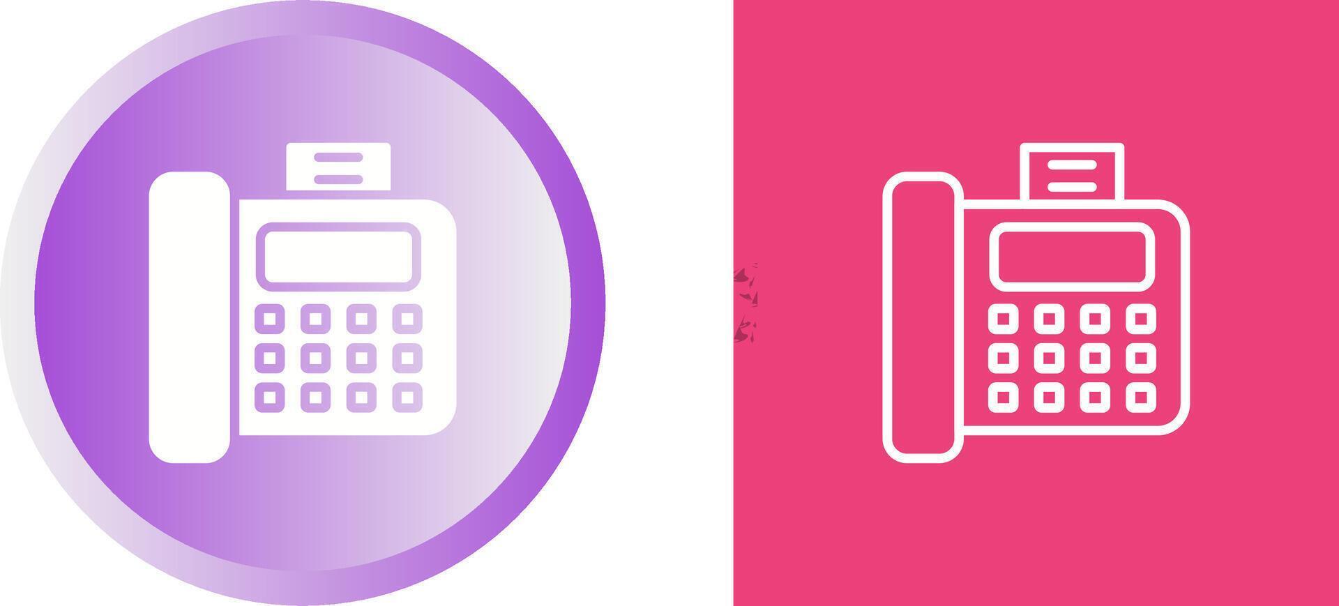 Fax Machine Vector Icon
