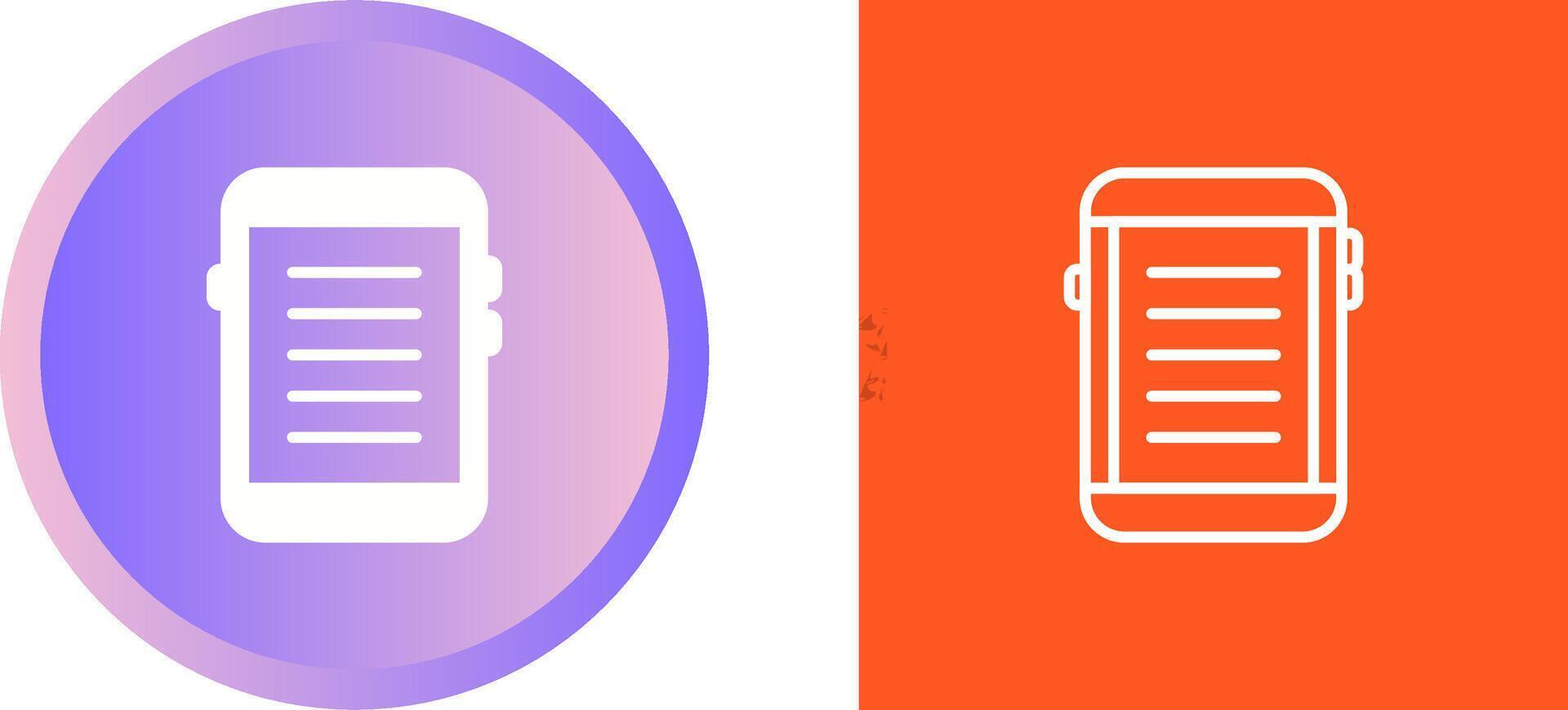 E-reader Vector Icon