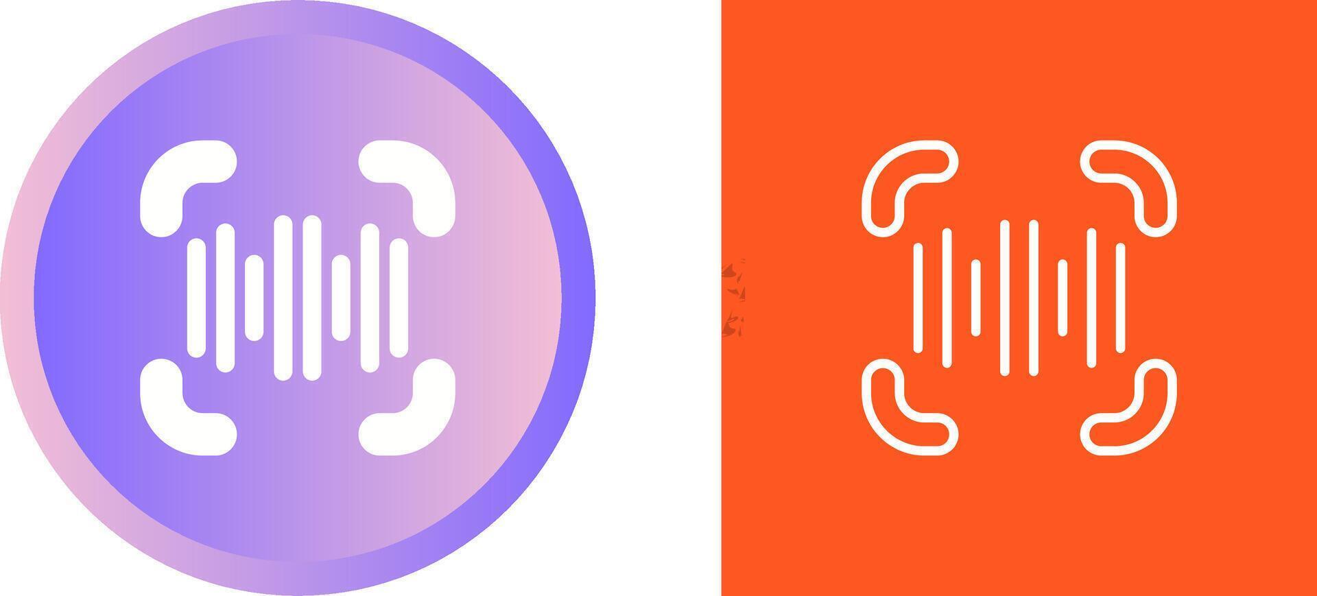 Voice Recognition Vector Icon