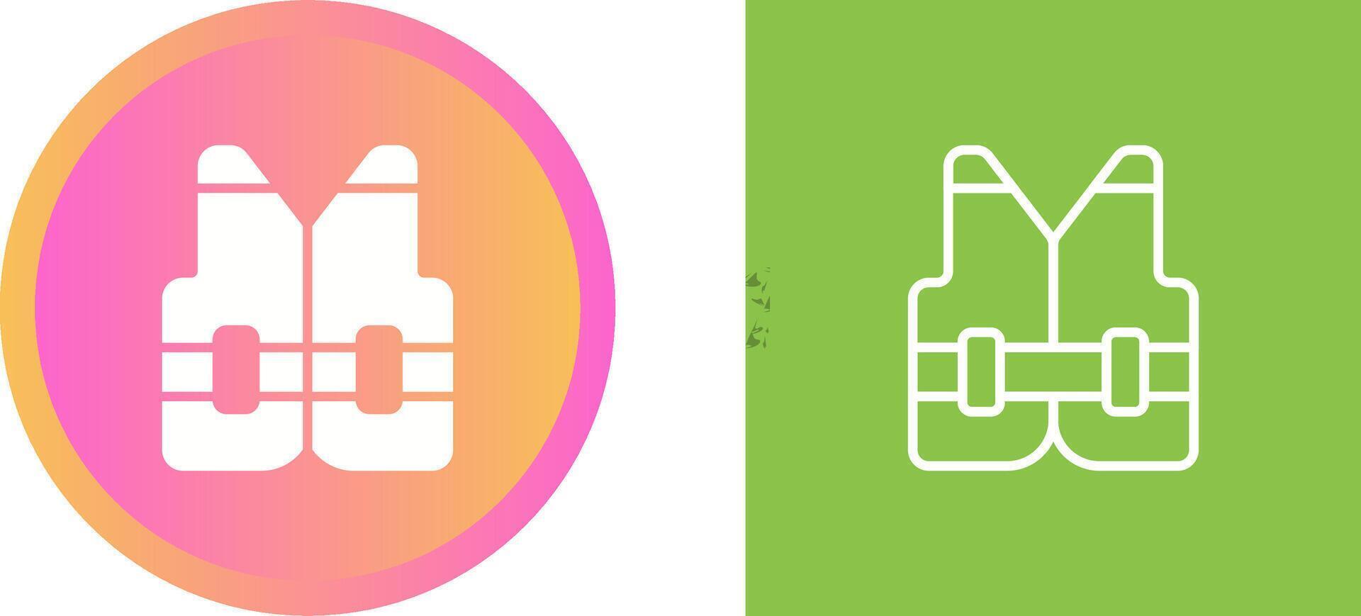 Reflective vest Vector Icon