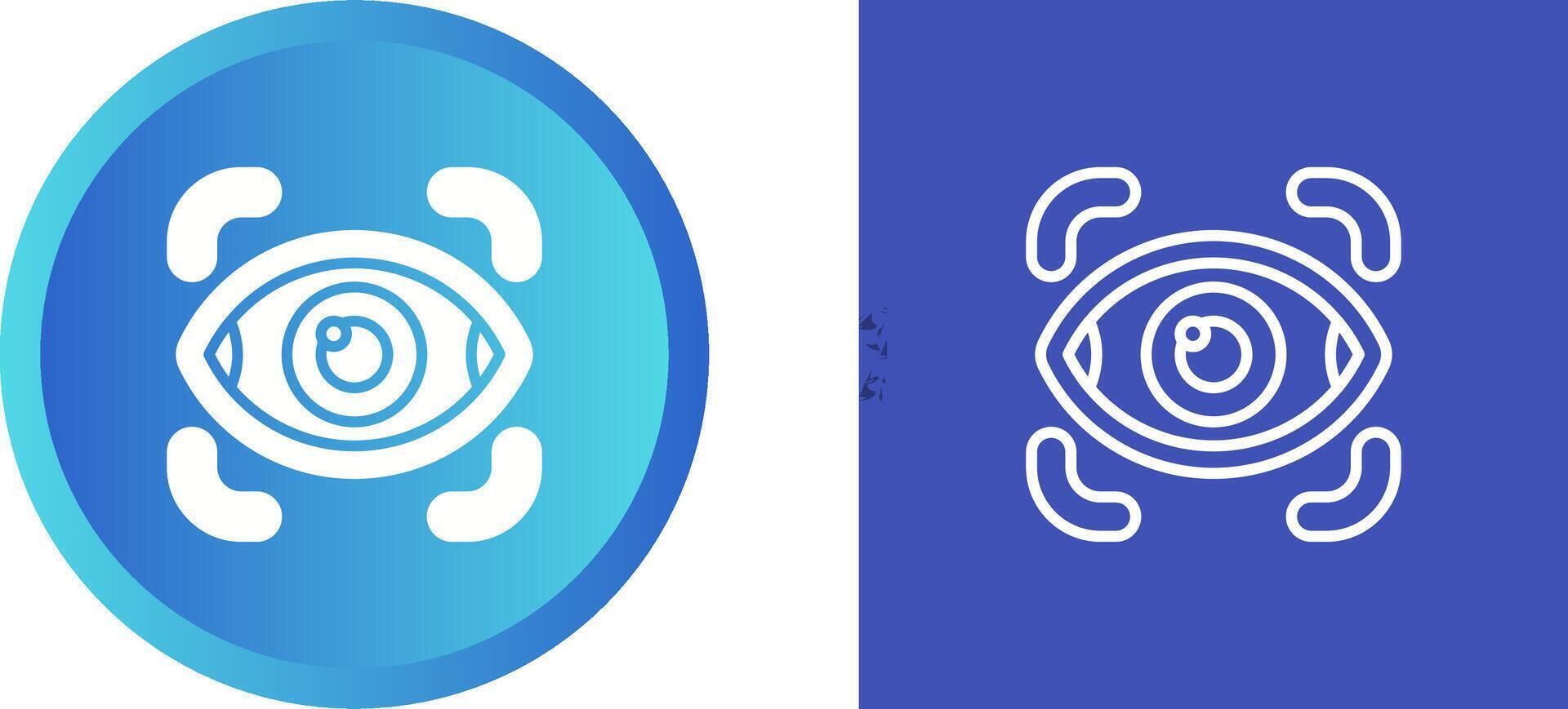 Retinal Scanner Vector Icon