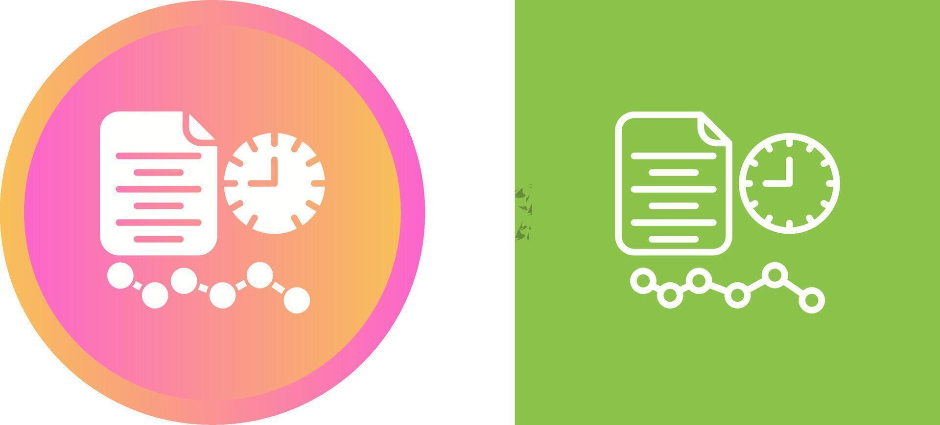 Time Series Analysis Vector Icon