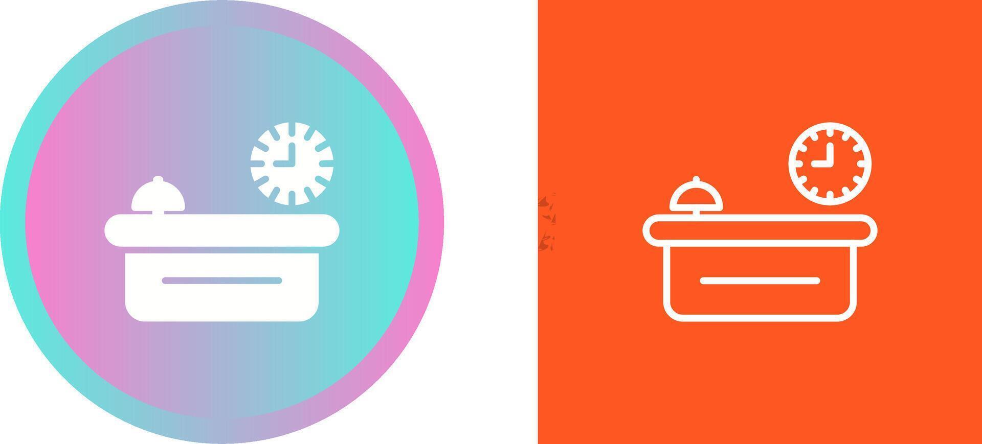 Customer Service Counter Vector Icon
