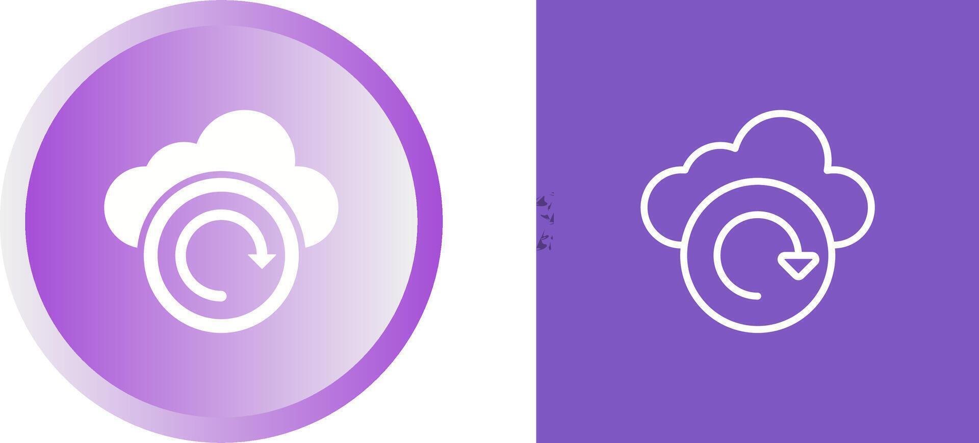 Cloud Backup Vector Icon