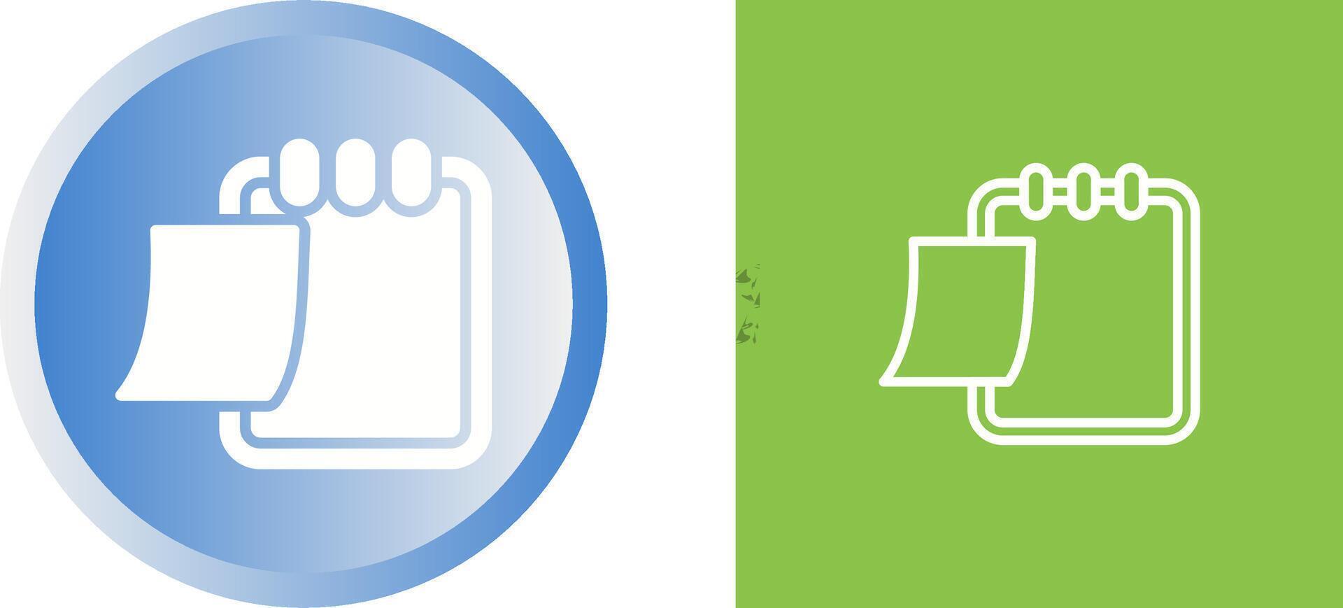Writing pad Vector Icon