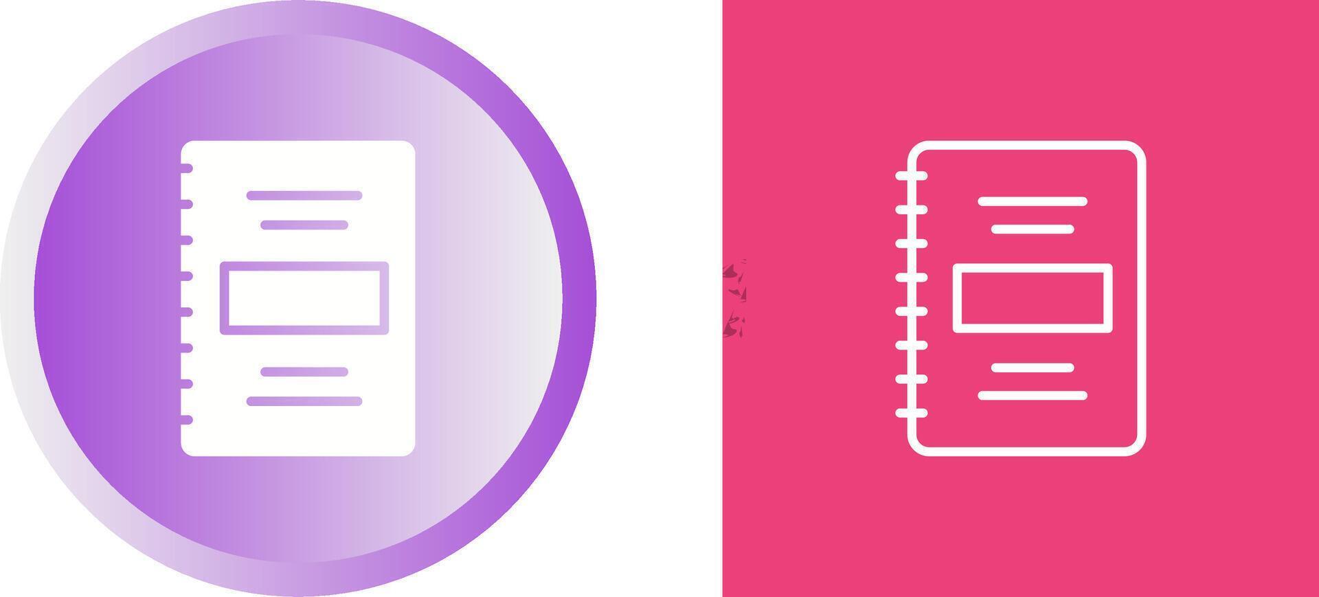 Notebook Vector Icon