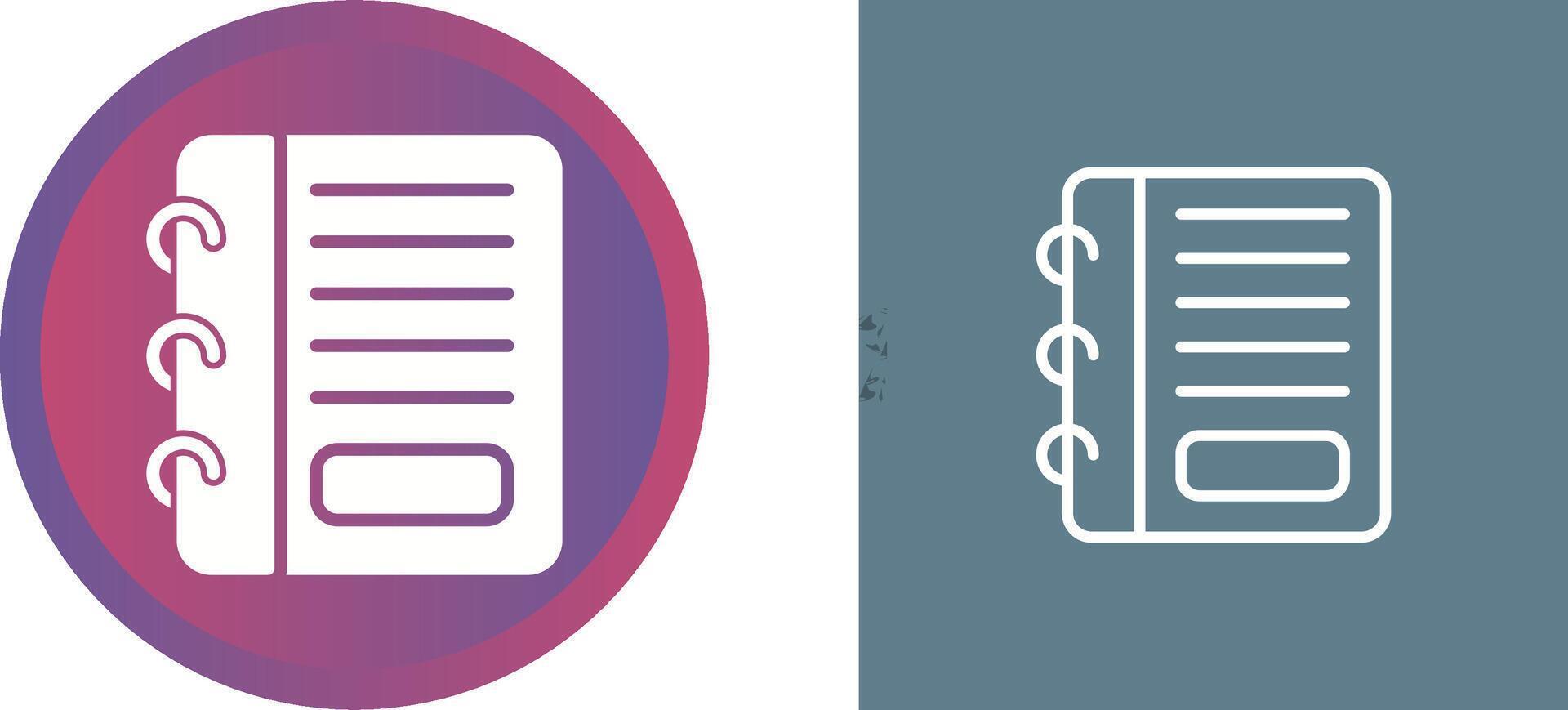 Notepad Vector Icon