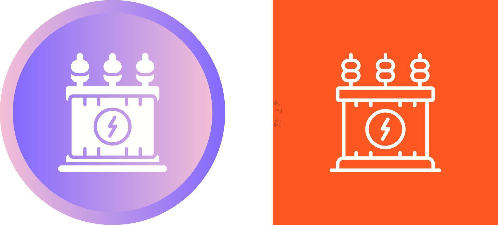 Power Transformer Vector Icon