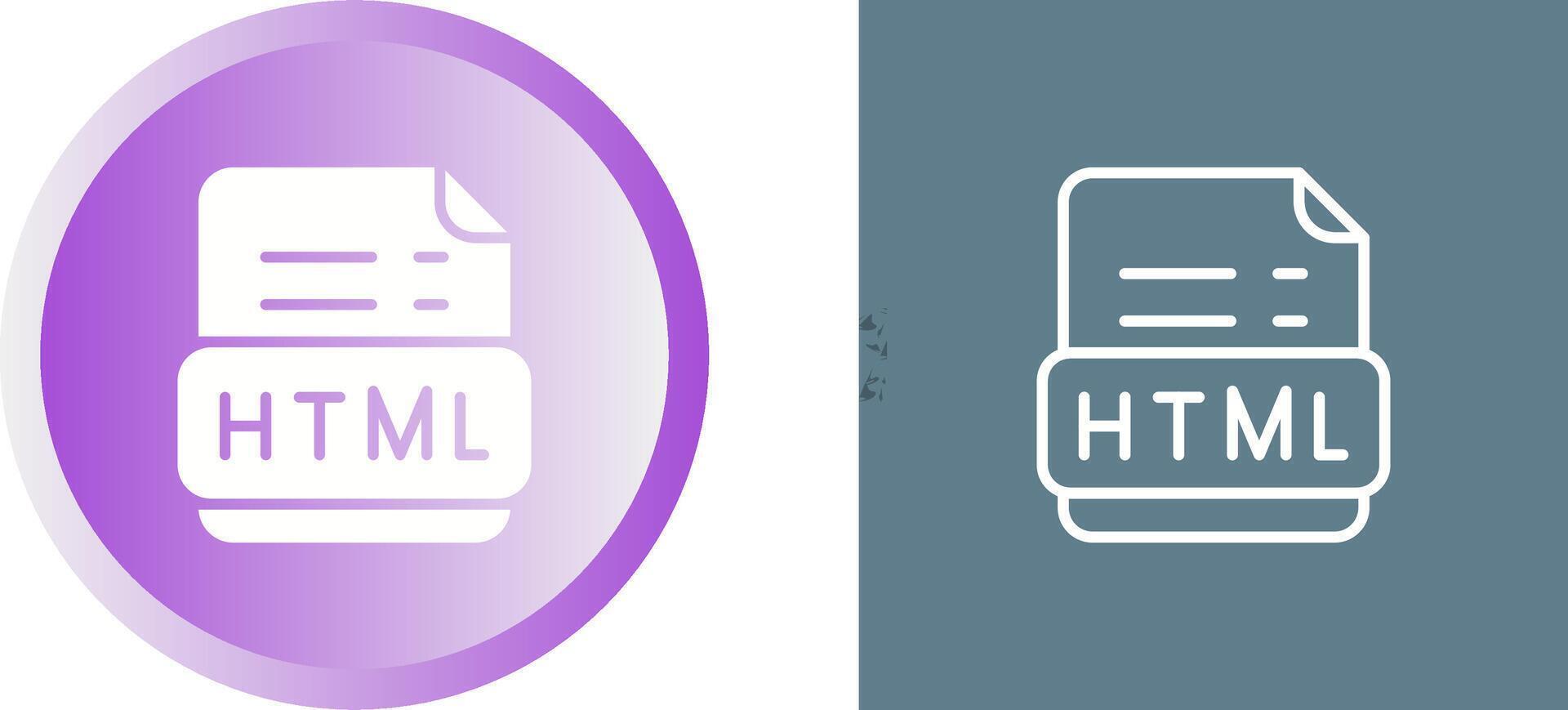 Html Vector Icon